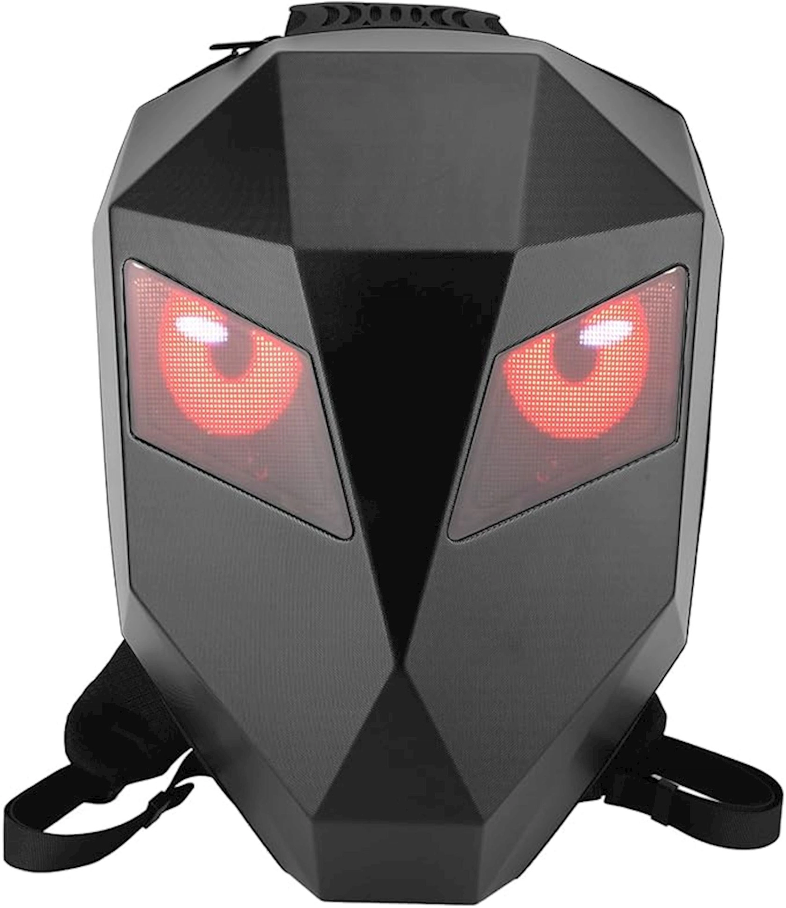Motosikl Led Bel çantası LED Eyes with programmable color screen, qara