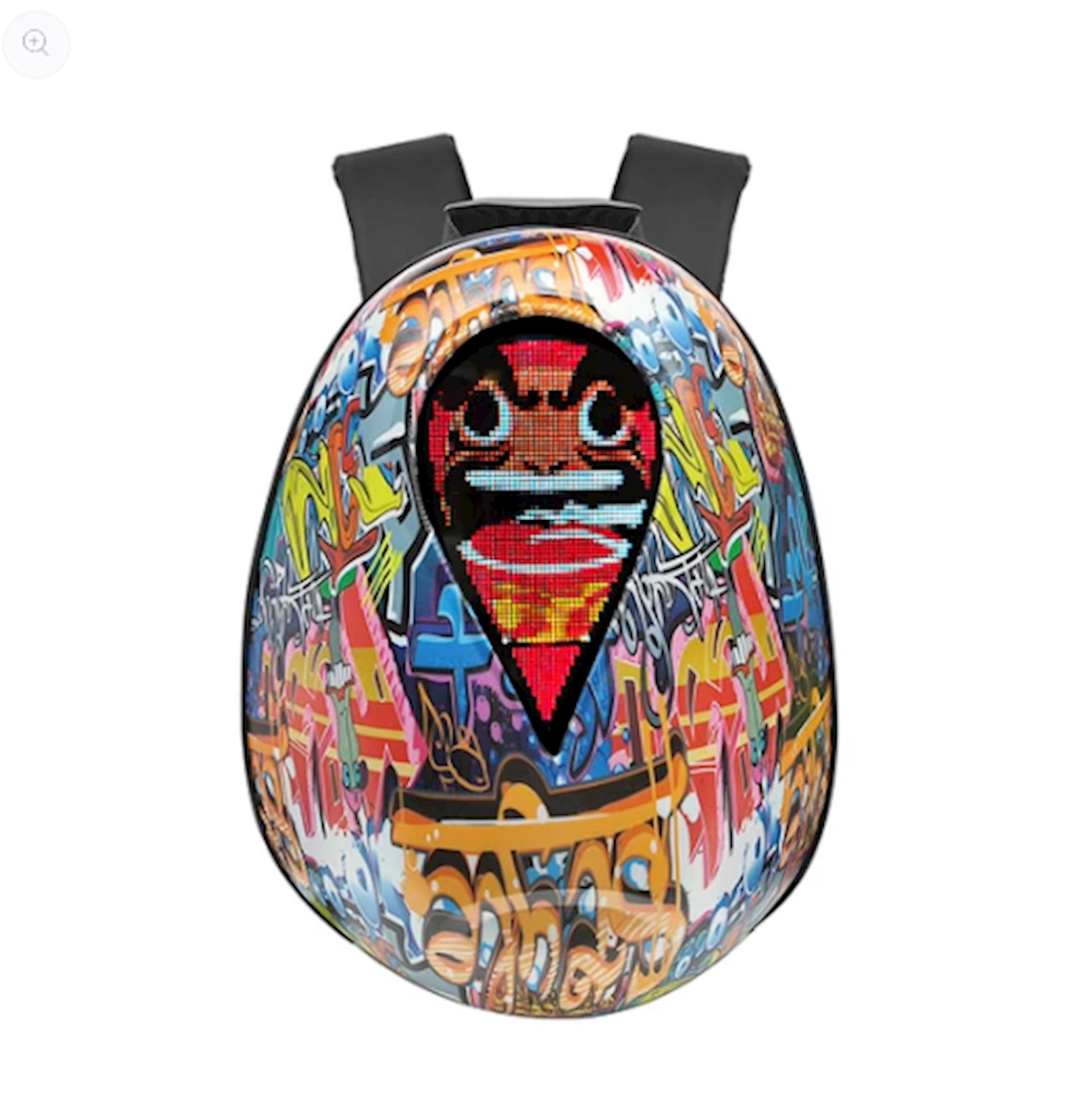Motosikl çantası Sea Heart with LED Eyes Graffiti, rəngbərəng