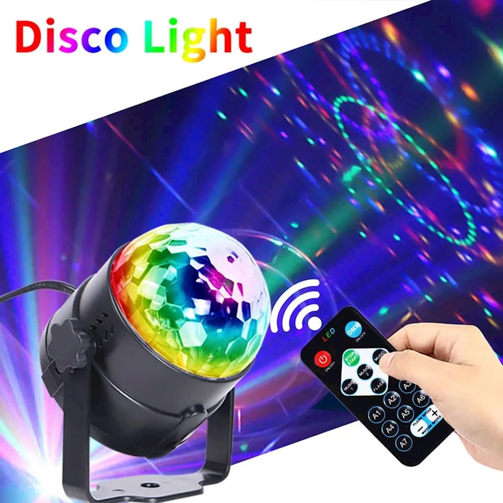 Fırlanan başlıq LED Disco Light