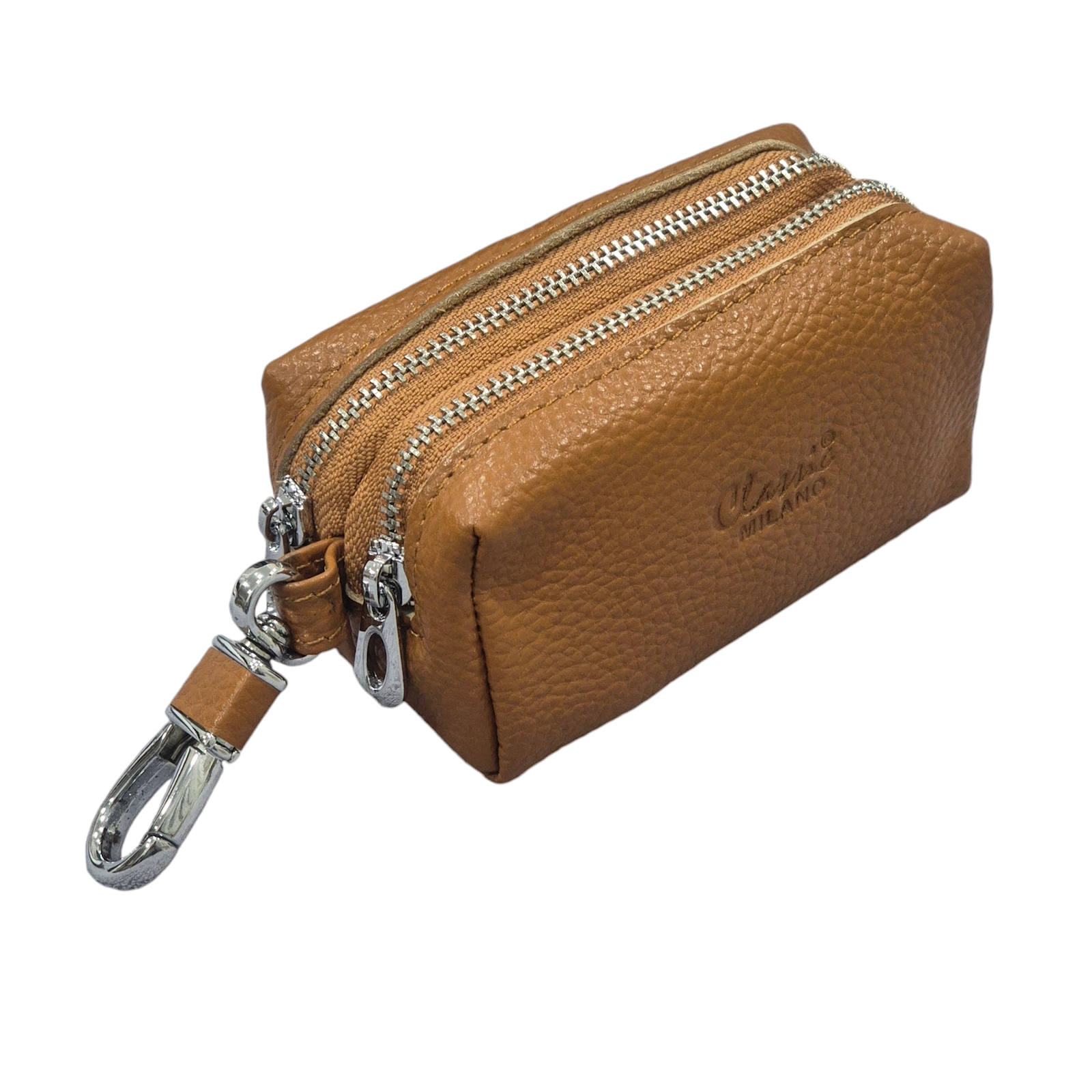 Açarlar üçün çexol Classic 824, süni dəri, qəhvəyi