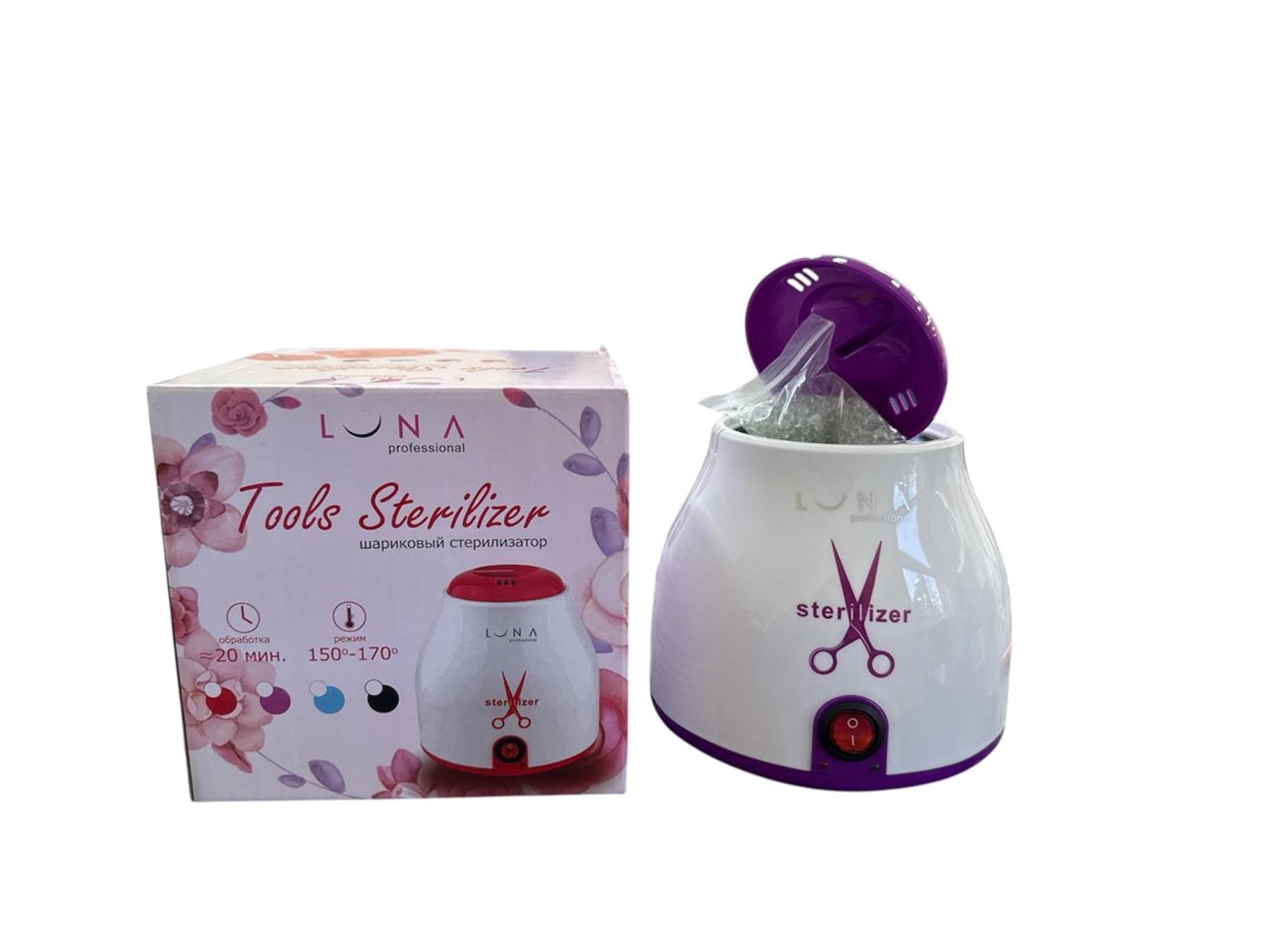 Sterilizator manikür alətlər üçün Luna, plastik/alüminium, ağ