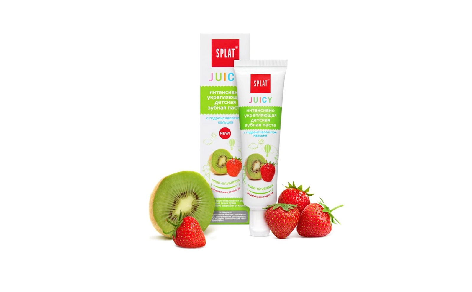 Diş pastası uşaqlar üçün Splat Juicy Kivi-çiyələk, 35 ml