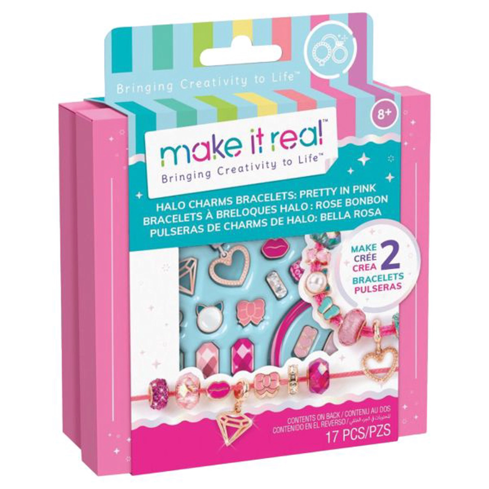 Qolbaqların hazırlanması üçün dəst Make it Real Pretty In Pink, 8+ yaş