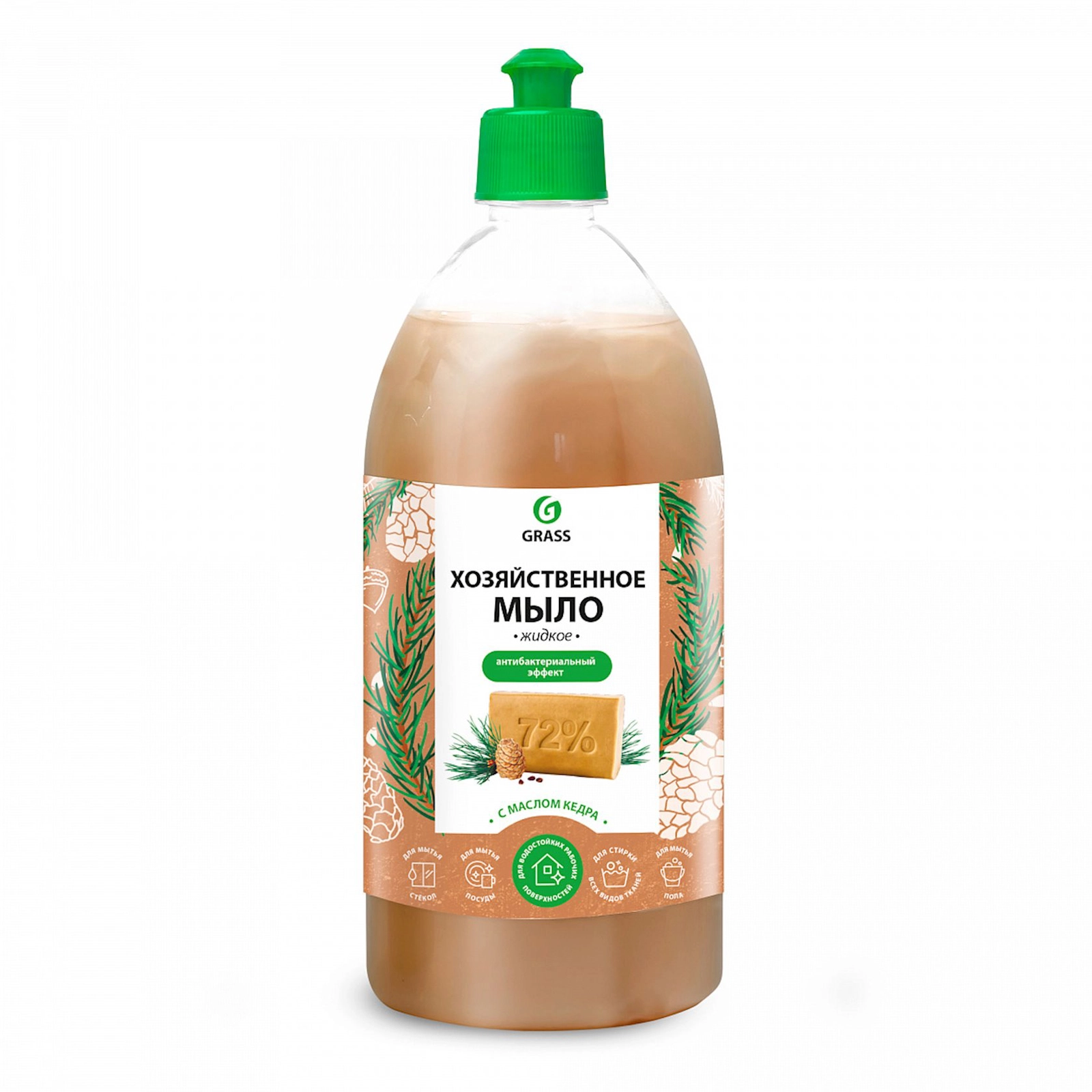Məişət sabunu maye Grass sidr yağı ilə 1000 ml
