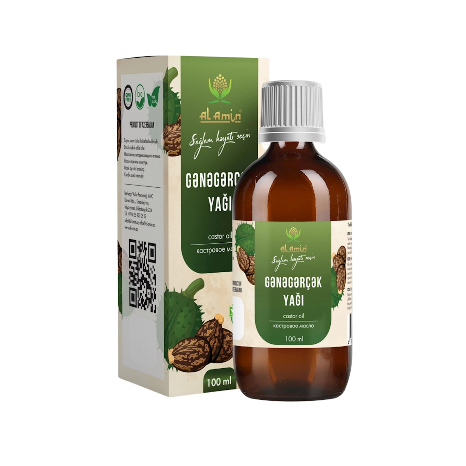 Gənəgərçək yağı Al Amin 100 ml