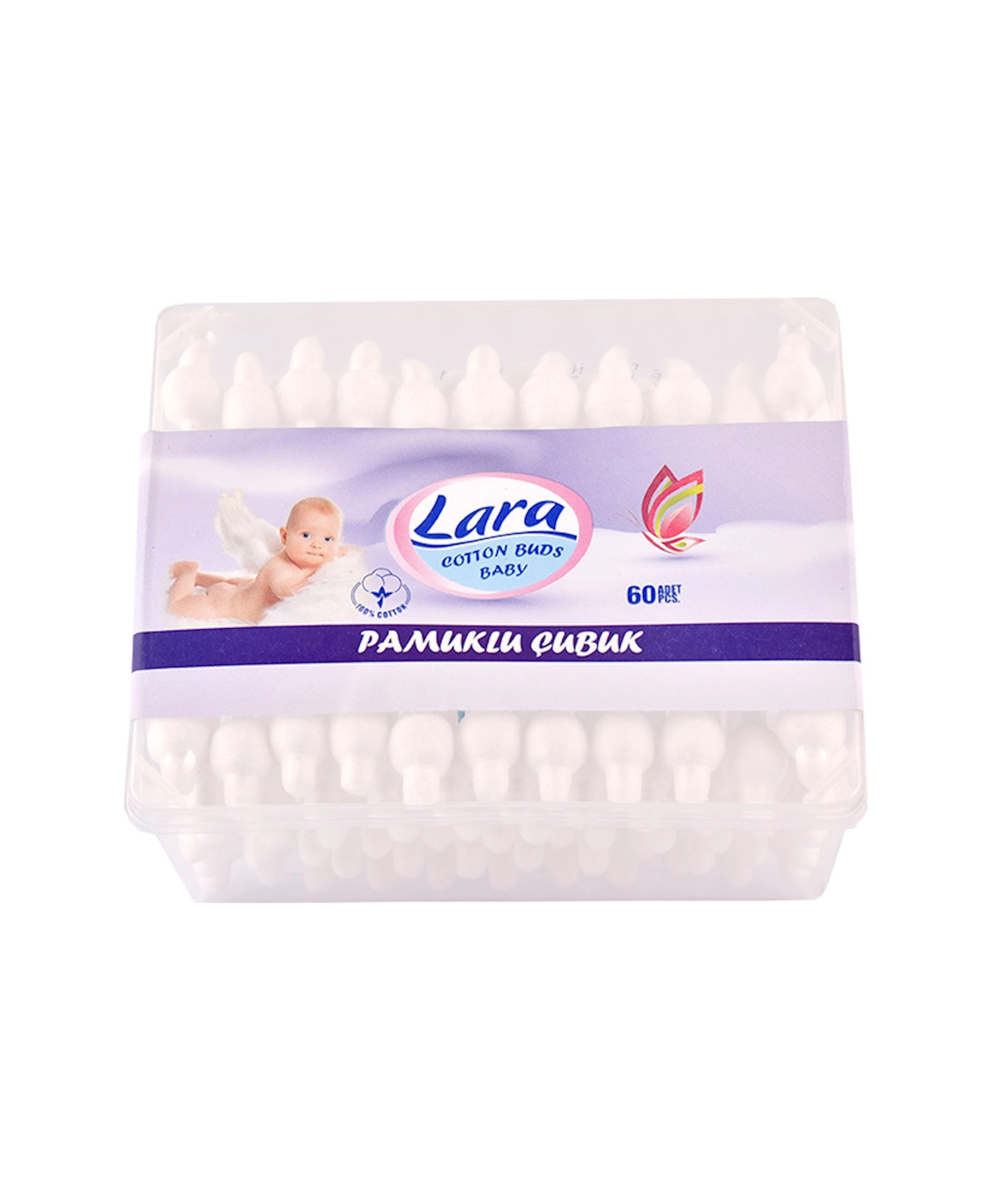 Pambıq çubugu Lara, uşaqlar üçün, 60 ədəd
