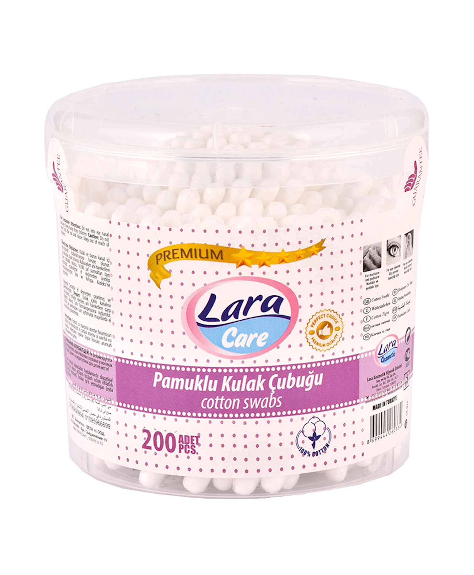 Pambıq çubuqlar Lara Care 200 əd