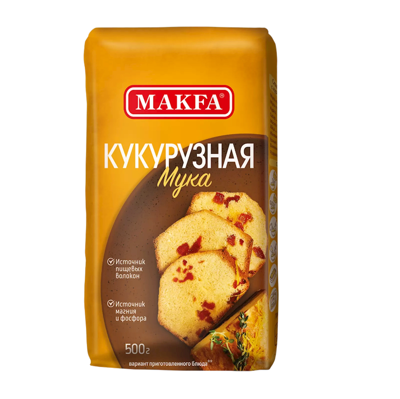 Qarğıdalı unu Makfa, 500 q