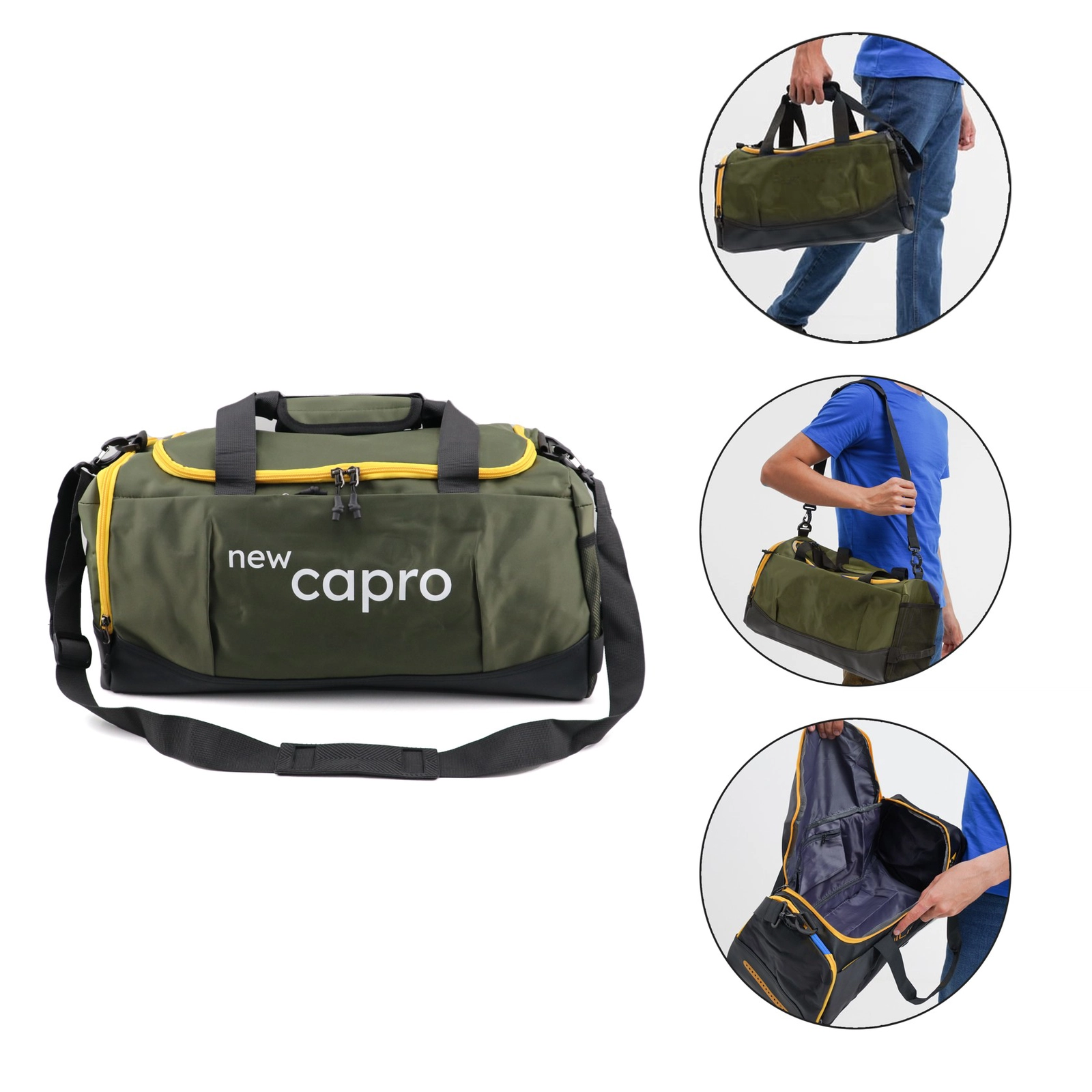 Səyahət çantası New Capro 02, yaşıl