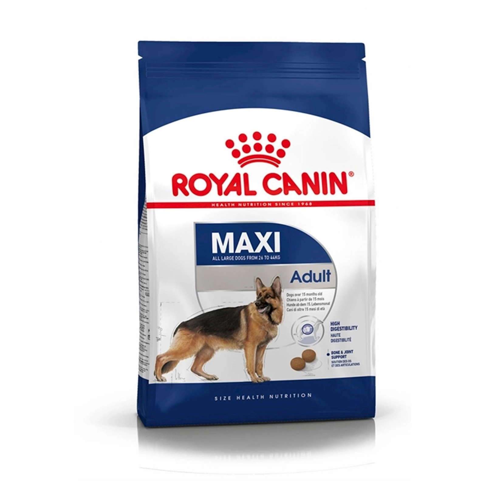 Quru yem Royal Canin Maxi Adult orta cinslər üçün 15 aydan 5 iləqədər 15 kq