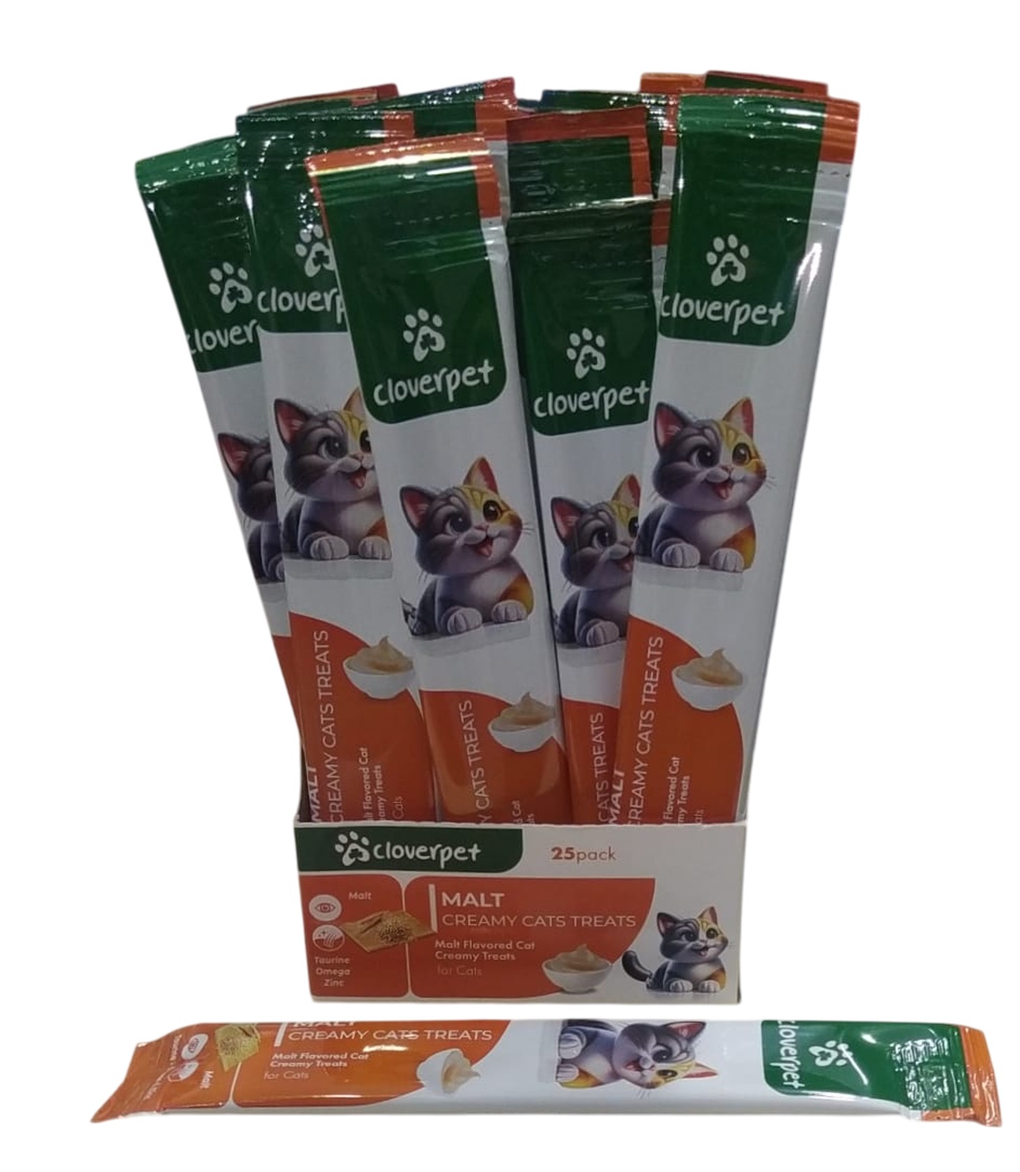 Pişiklər üçün məzə Cloverpet Malt 5 əd x 15 q
