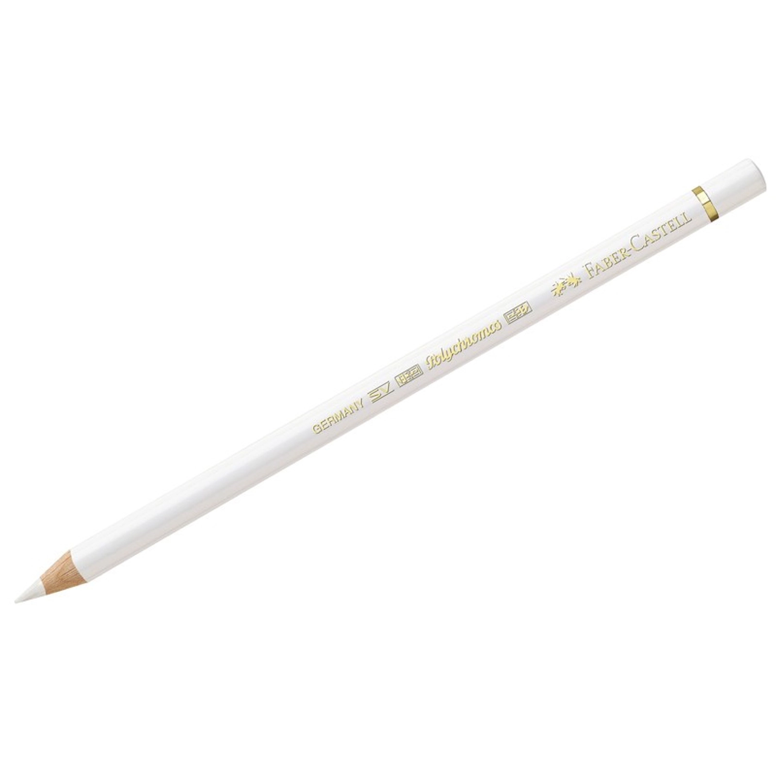 Rəngli karandaş Faber-Castell Polychromos, rəng 101, ağ