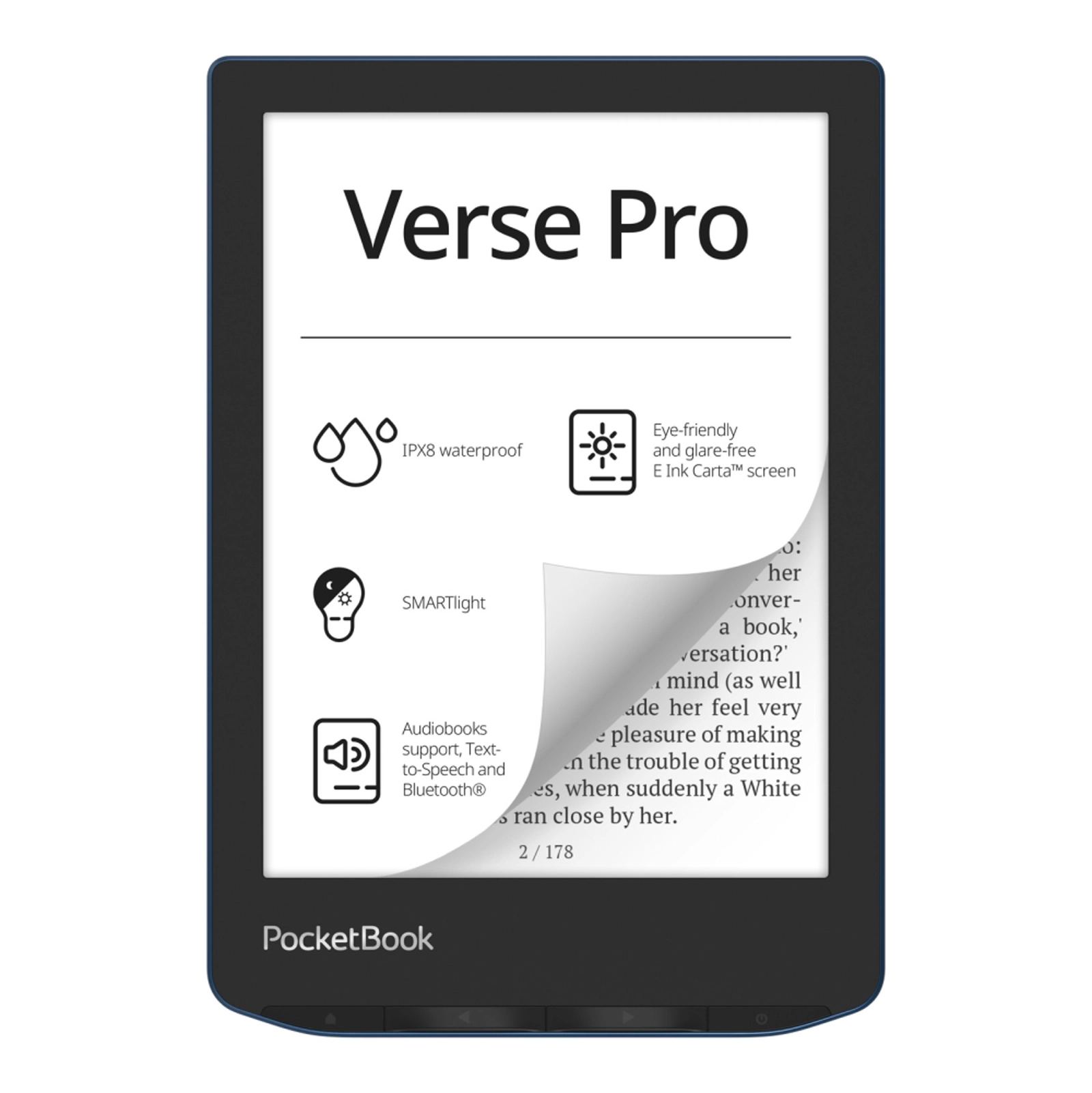 Elektron kitab Электронная книга PocketBook 634 Verse Pro 16GB Azure (PB634-A-WW)
