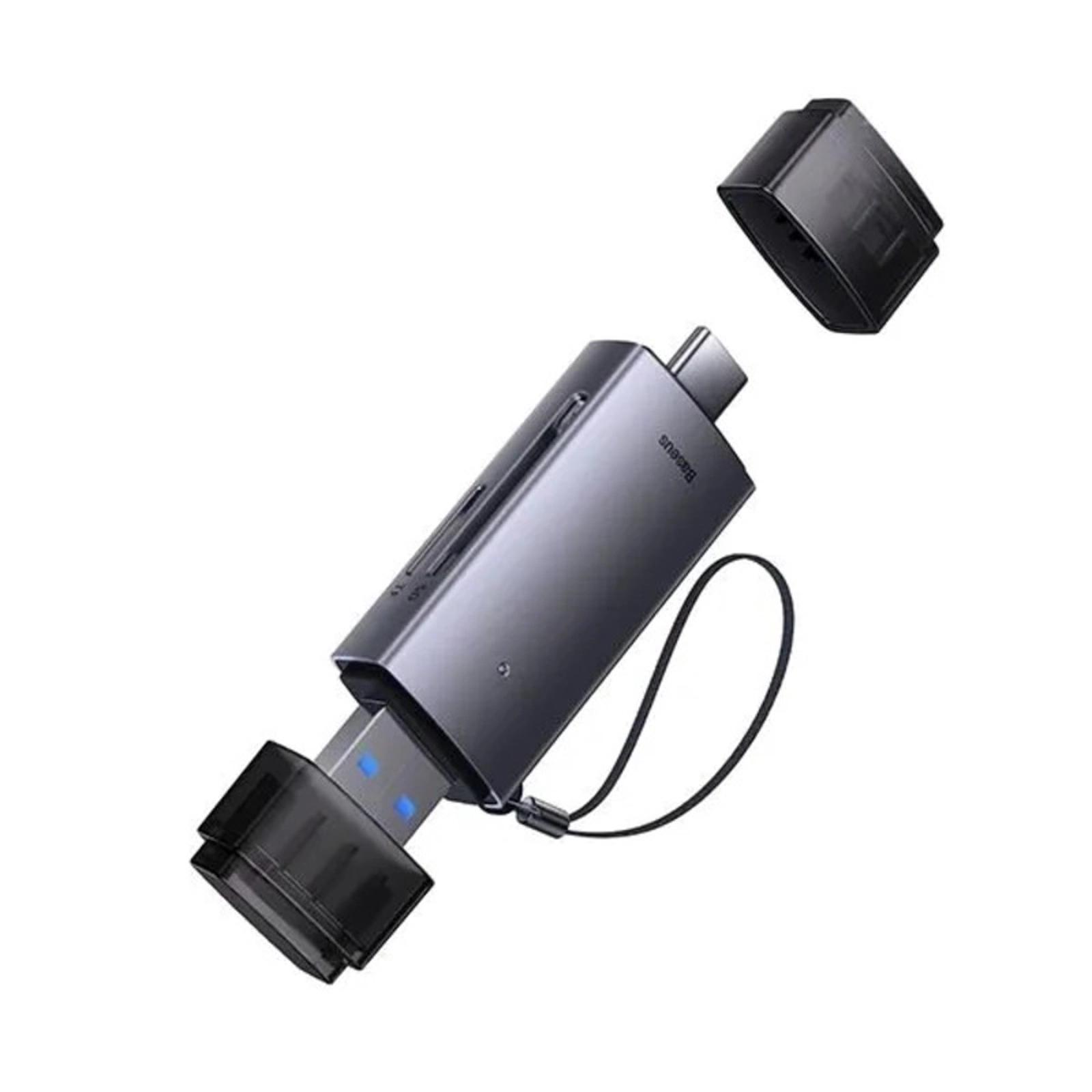 Kart oxuyucu Baseus Lite Series USB-A/USB-C to SD/TF Grey
