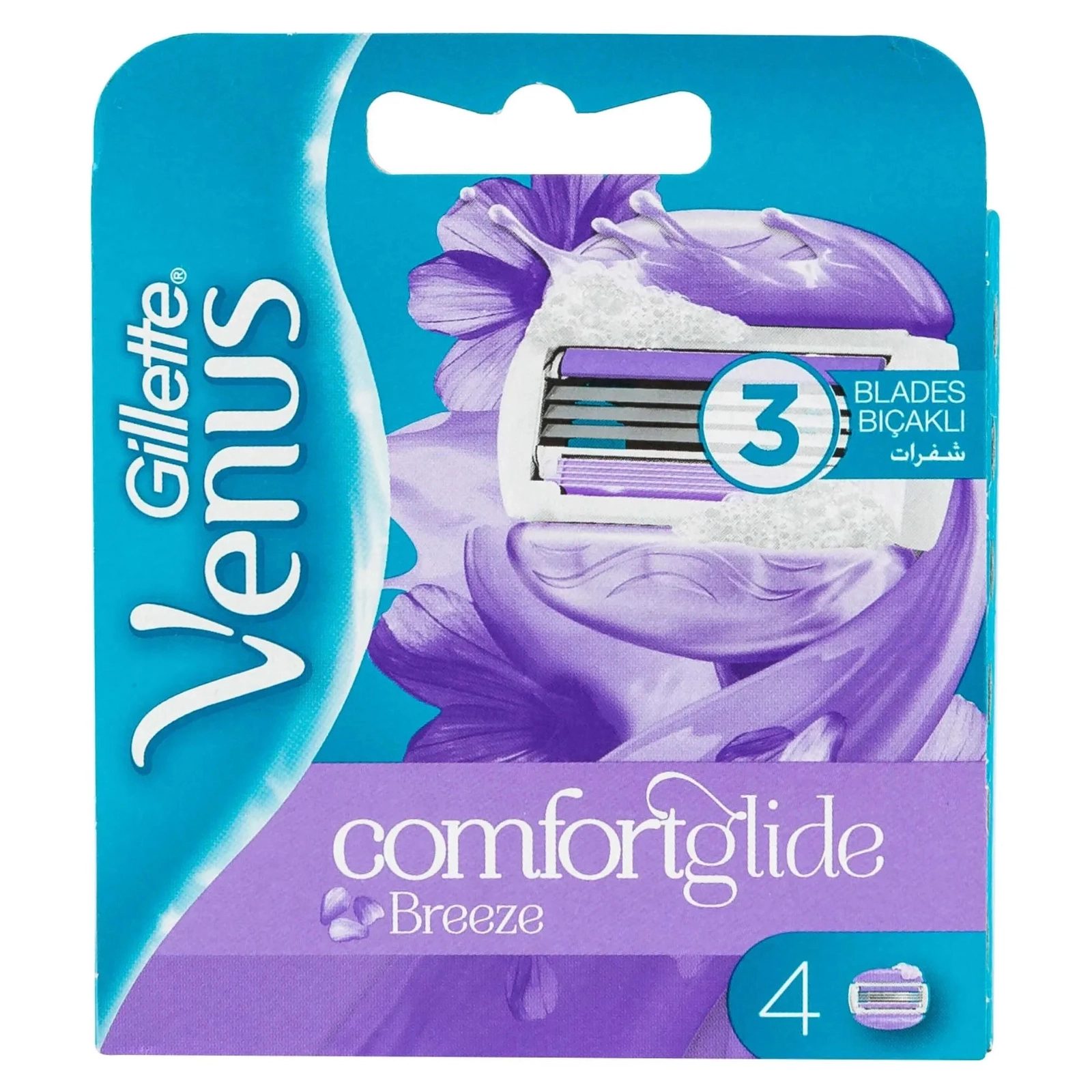 Təraş üçün ehtiyat kaset dəsti Gillette Venus. ComfortGlide Breeze