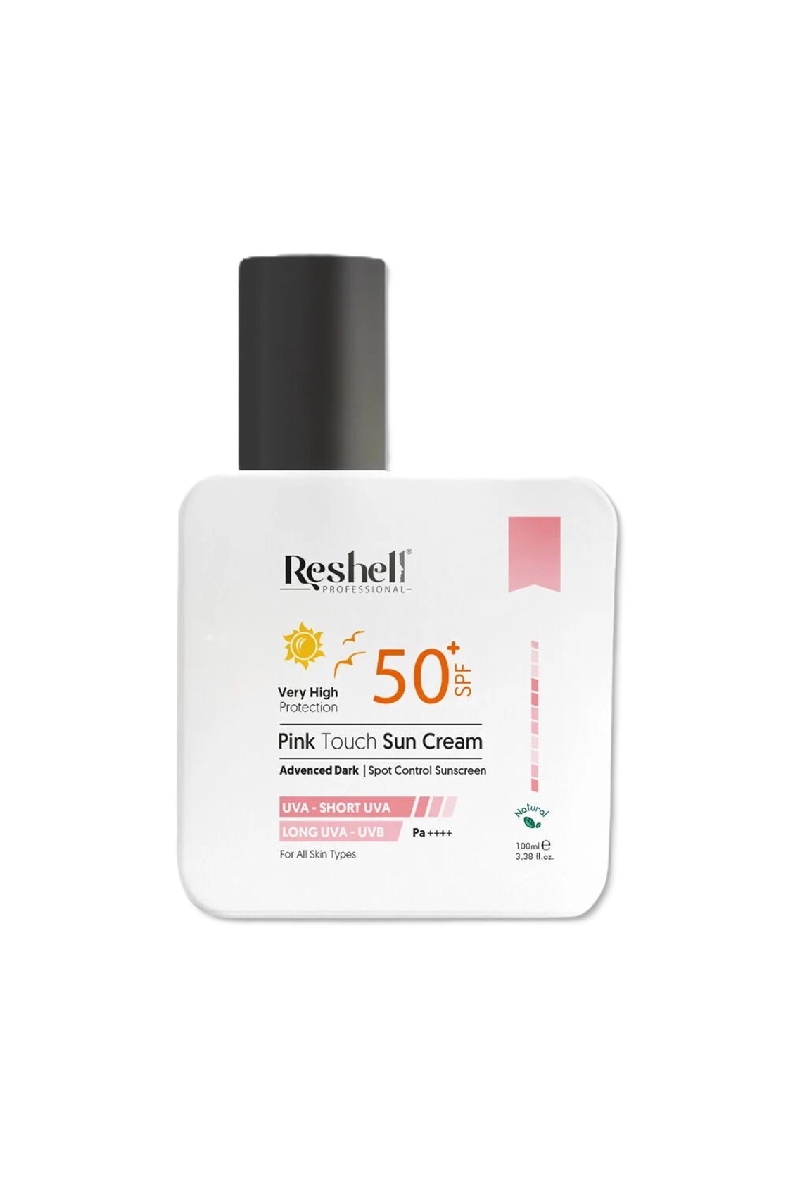 Günəşdən qoruyucu krem üz üçün Reshell Pink Touch SPF50+, 100 ml