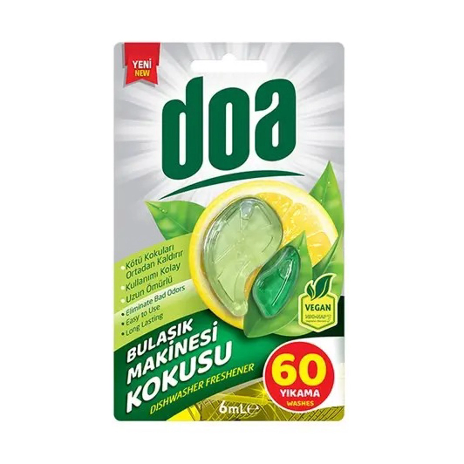 Qabyuyan maşın üçün təravətləndirici Doa, 6 ml, 60 yuma