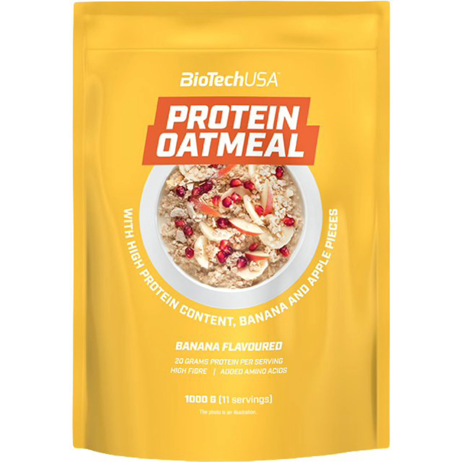 Qida əvəzləyicisi BioTechUSA Oatmeal Apple-Banana, 1000 q