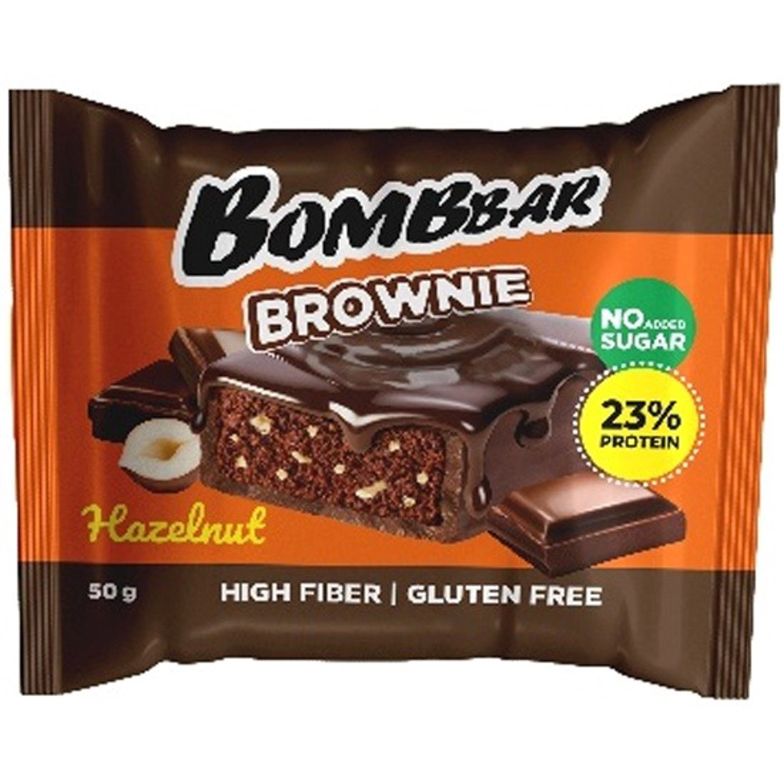 Proteinli рeçenye Bombbar Brownie Hazelnut 50 q