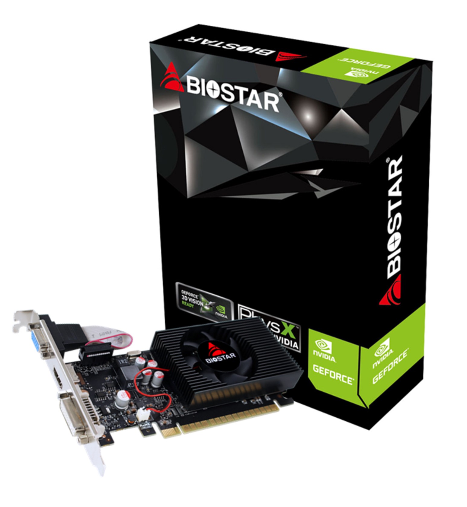 Videokart Biostar GeForce GT 730 (DDR3, 64-bit) 2 Gb GDDR3 (VN7313THX1)