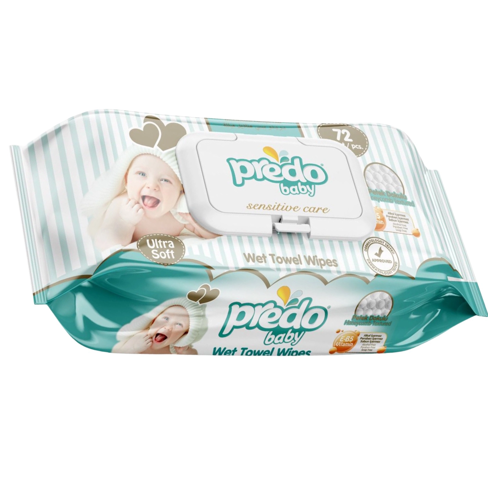 Predo nəm salfetləri uşaq üçün, 72 ədəd