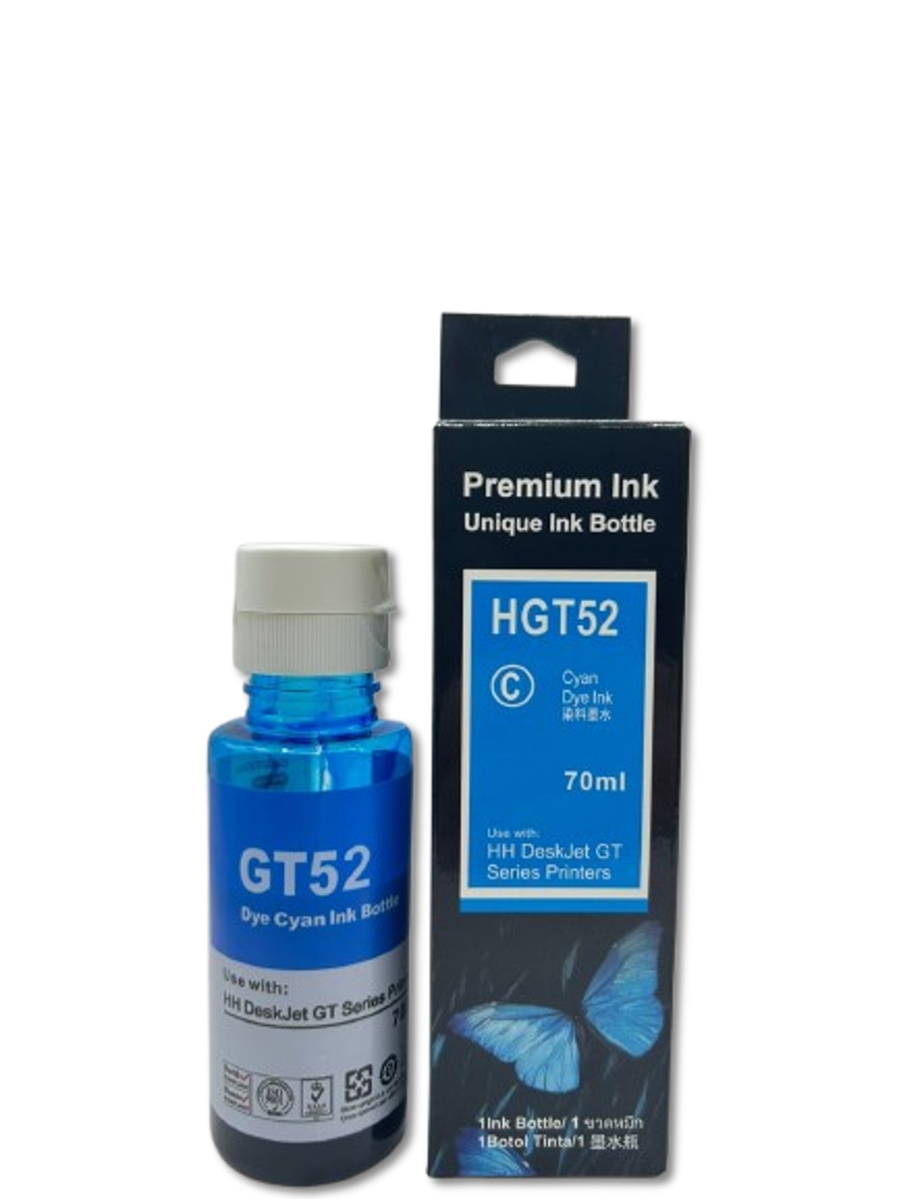Mürəkkəb konteyneri HP GT52 Cyan