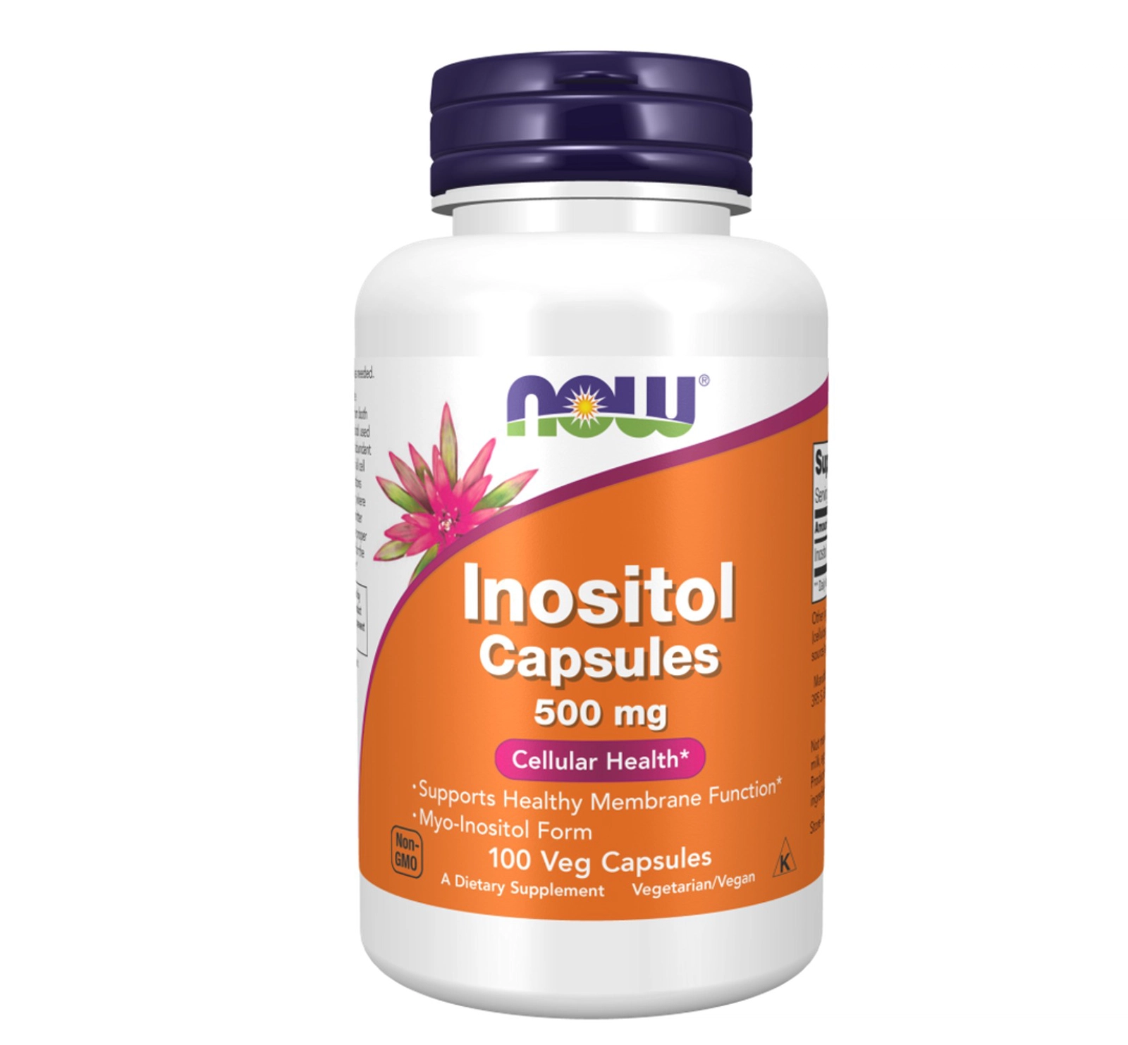Qida əlavəsi Now Foods Inositol Capcules 500 mg, 100 kapsul