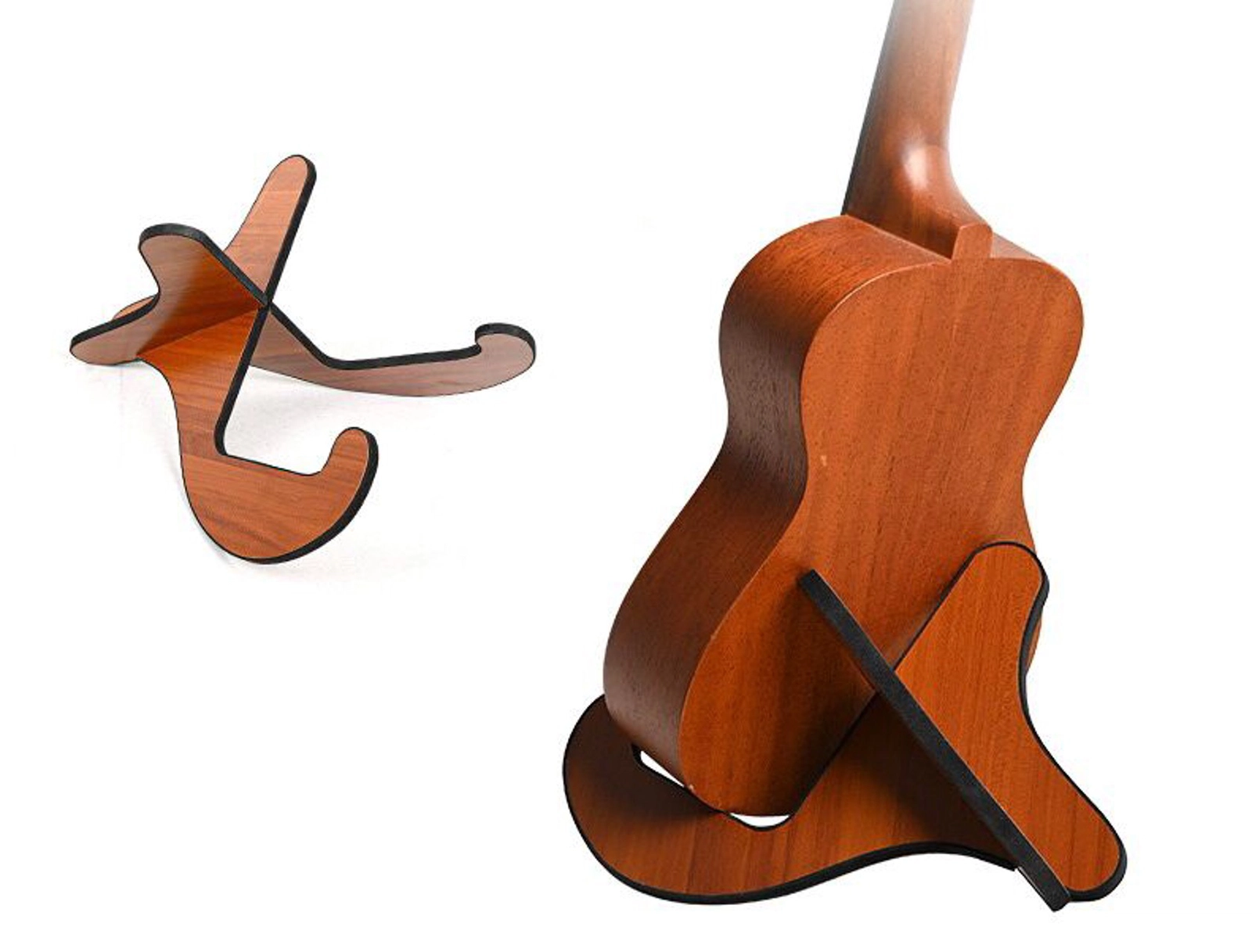 Stand ukulele wood tutelage bilən