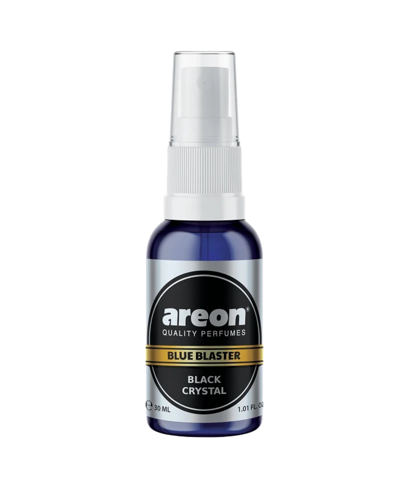 Avtomobil üçün sprey-konsentrat ətirləndirici Areon Blue Blaster Black Crystal, 30 ml