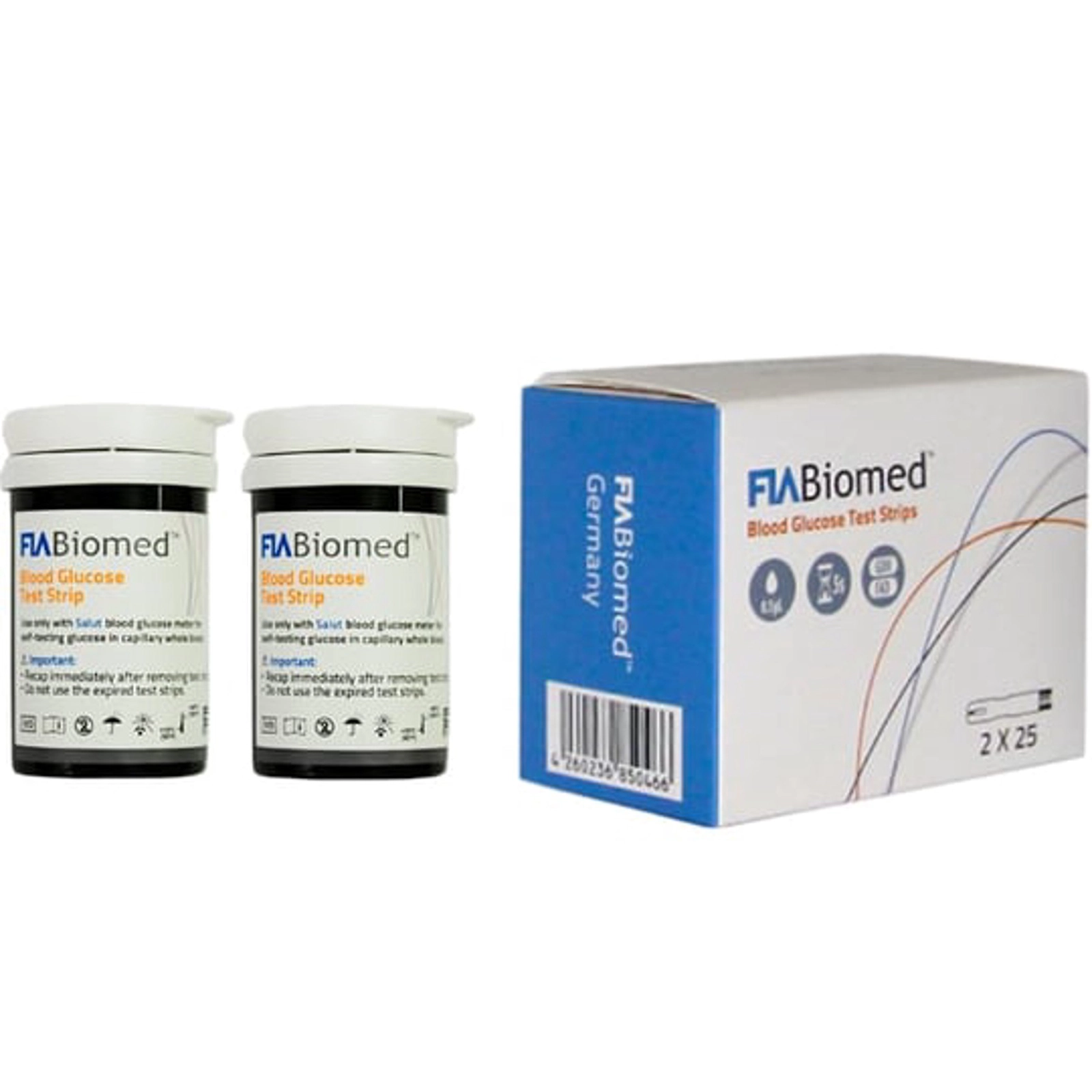 Test-zolaqları şəkər ölçmək üçün FIA Biomed, 2x25 əd