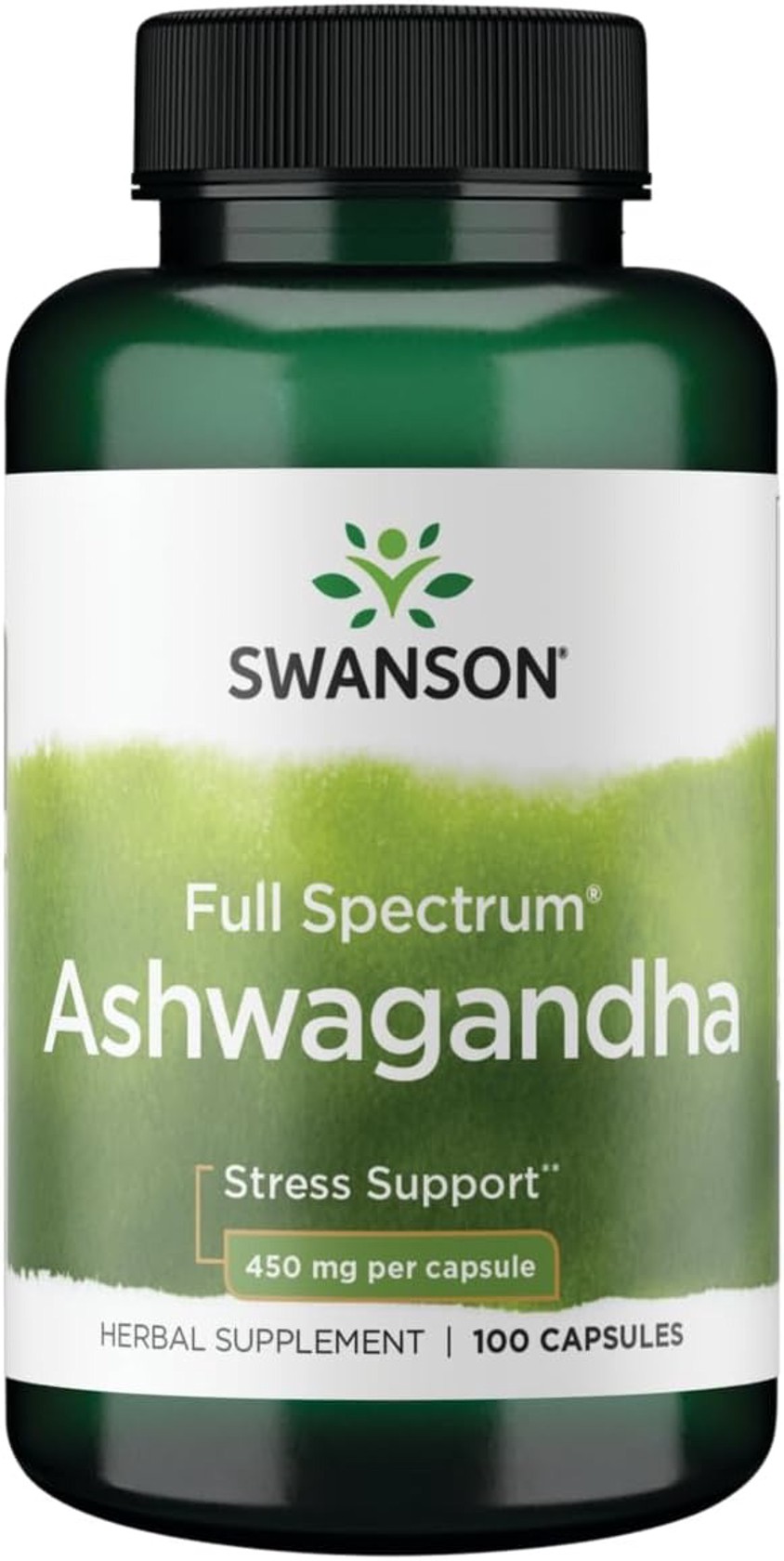 Qida əlavəsi Swanson Ashwagandha Full Spectrum 450 mg, 100 kapsul