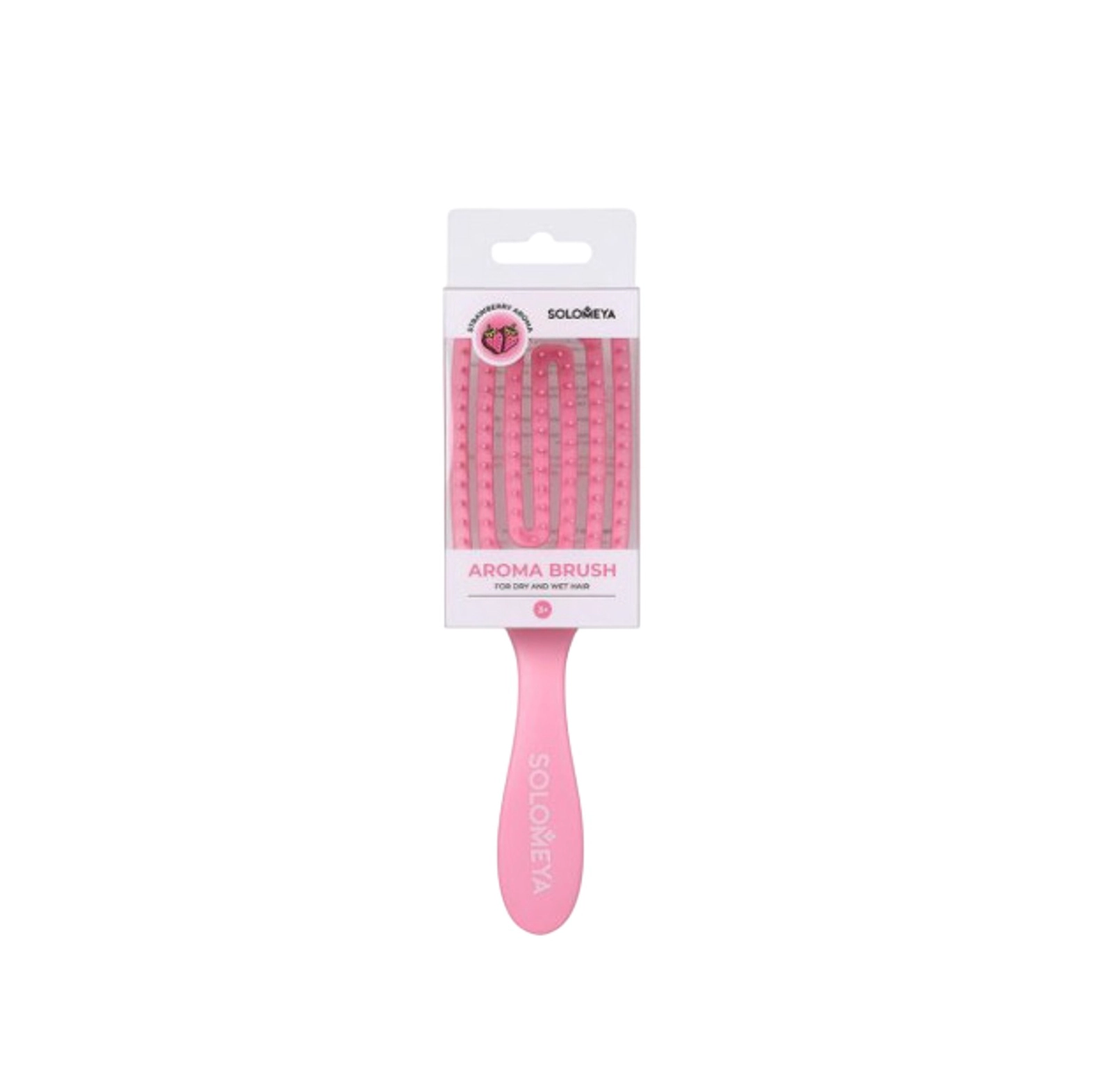 Çiyələk ətirli mini daraq Solomeya, çəhrayı