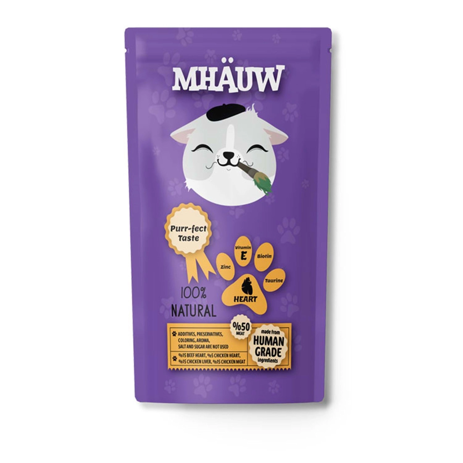 Mhauw Cəsarətli Pişik Mükafatı 80gr Mhauv