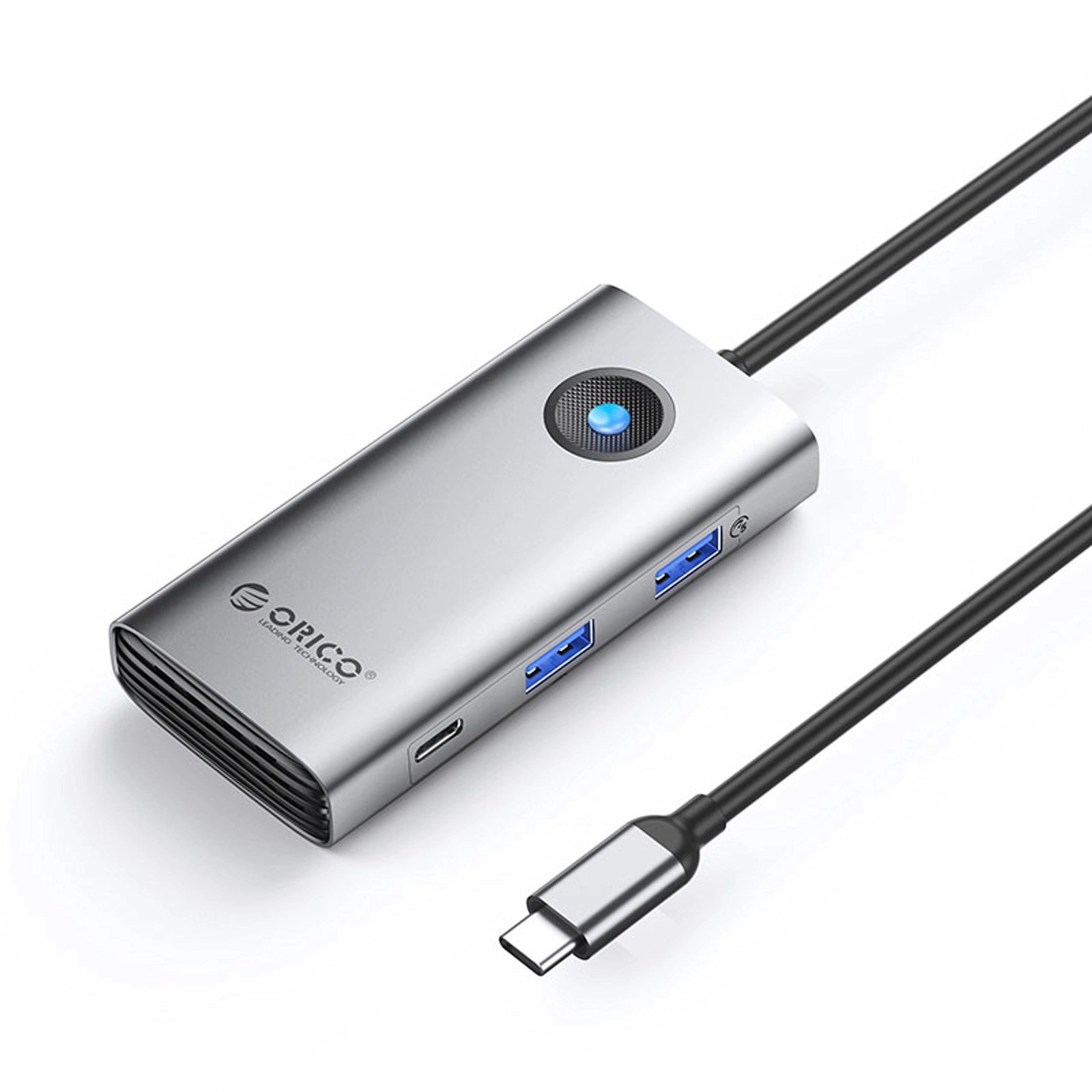 Dok-stansiya ORICO PW11-6PCR SV EP 6-in-1 GLan, 2xUSB 3.0, TypeC, PD 100W, HDMI 4K/30Hz