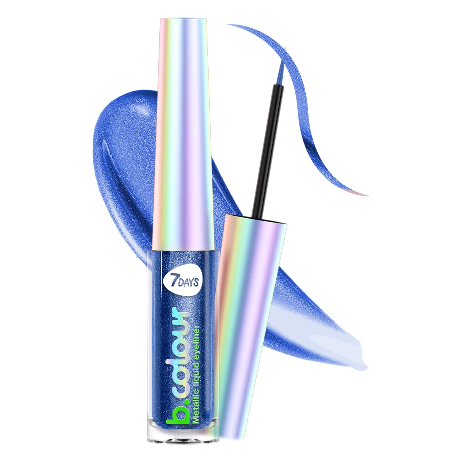 Göz layneri 7 Days B.Colour Metallic Liquid Eyeliner 02 Blue, 3.3 ml