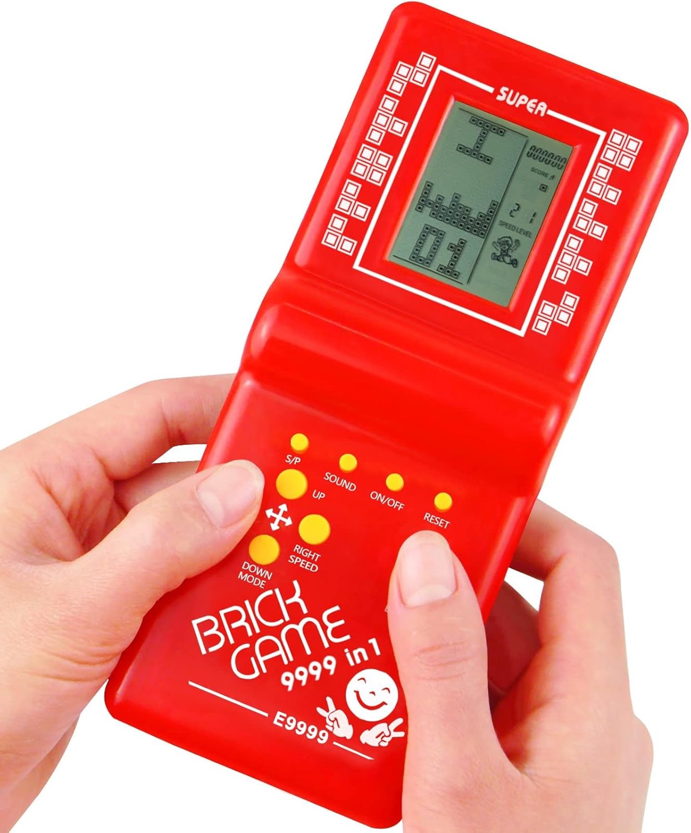 Portativ oyun konsolu Tetris Brıck Game NO998 9999 in 1 Red