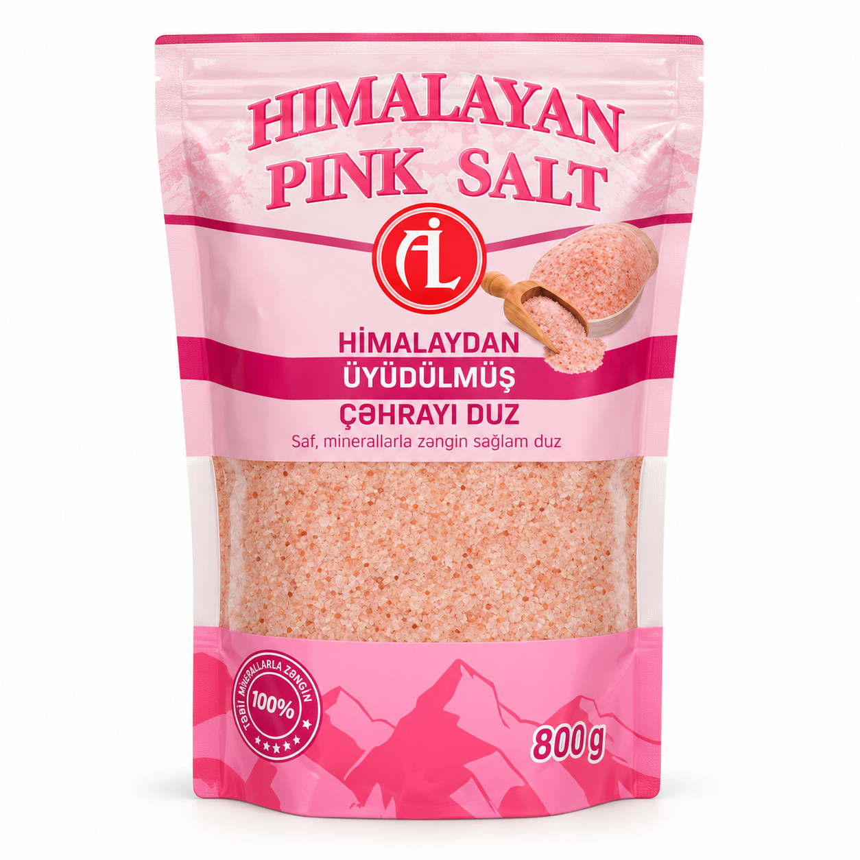 Çəhrayı himalay duzu Ali-İmdad 18561, 800 q