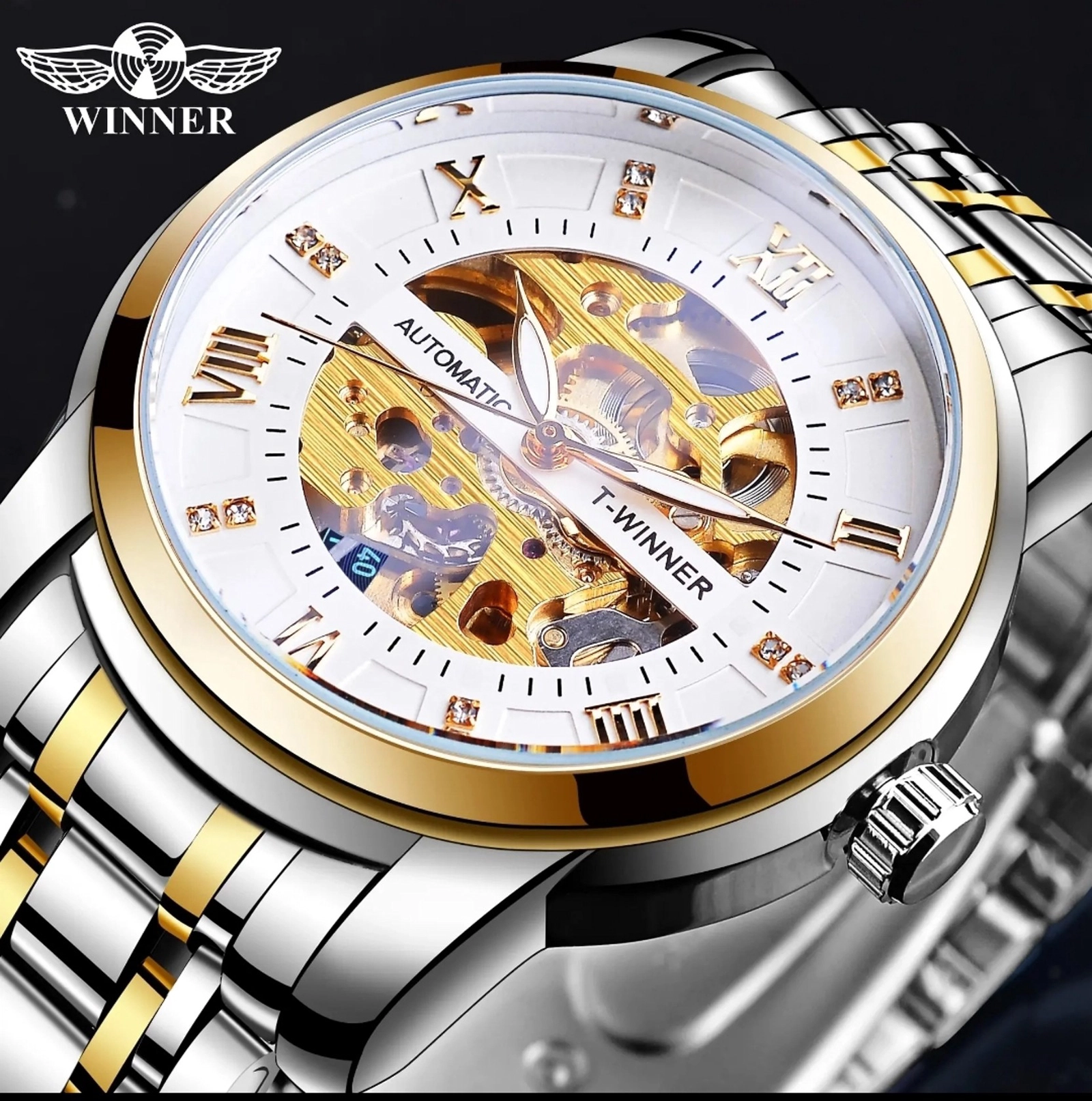 Kişilər üçün qol saatları T-Winner luxury