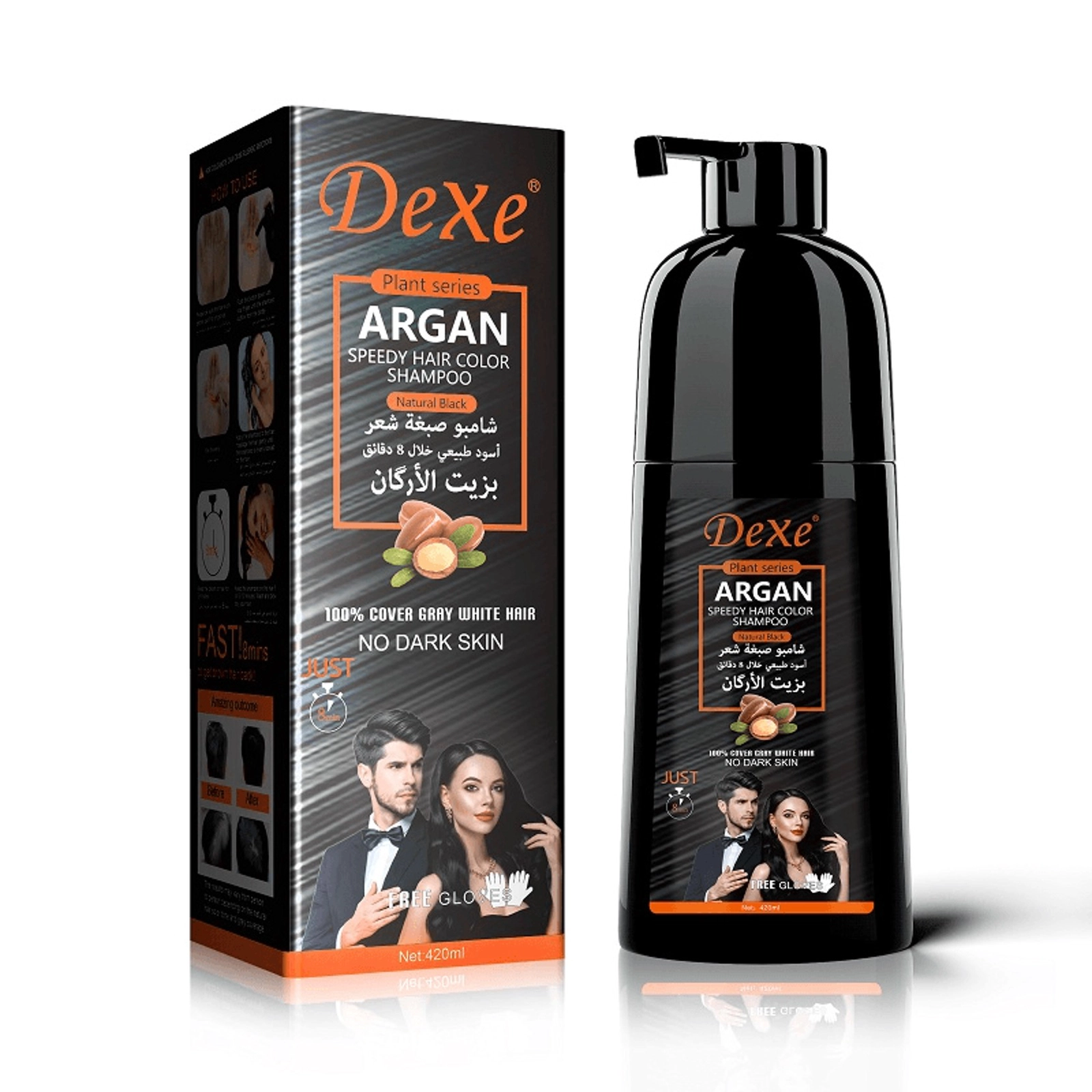 Tonlaşdırıcı şampun Dexe Argan 420 ml