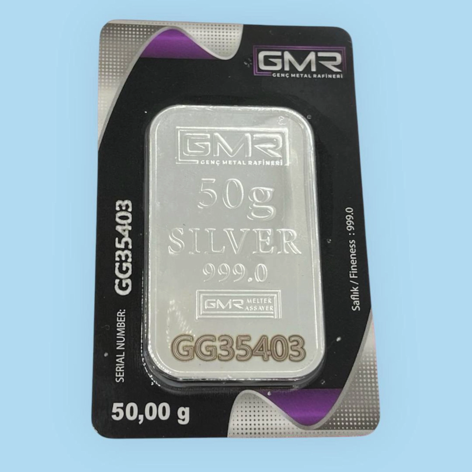 Külçə gold az005, gümüş 999 əyar