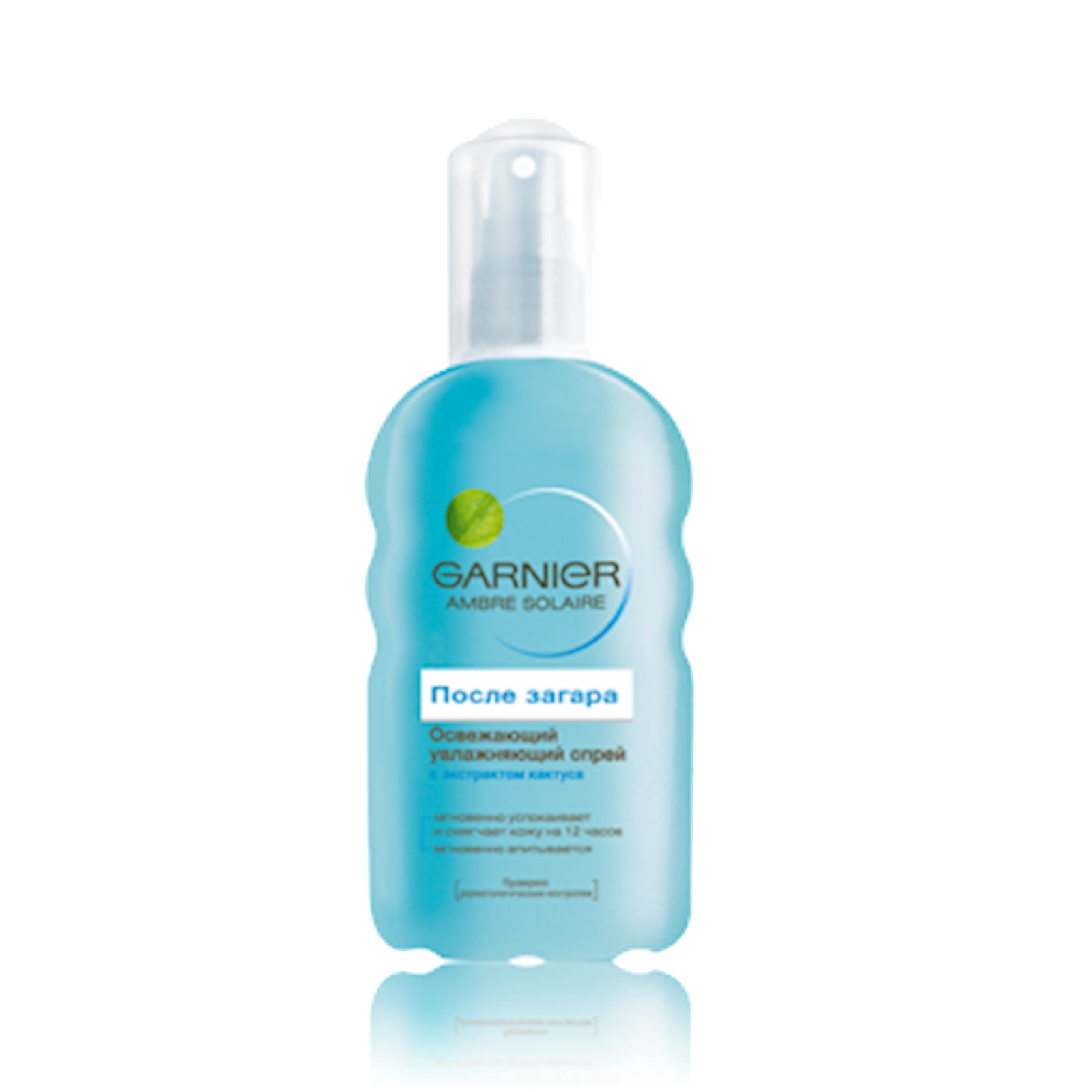 Təravətləndirici sprey qaralmadan sonra Garnier Ambre Solaire, 24 saat nəmləndirmə, sakitləşdirici, kaktus ekstraktı ilə, 200 ml