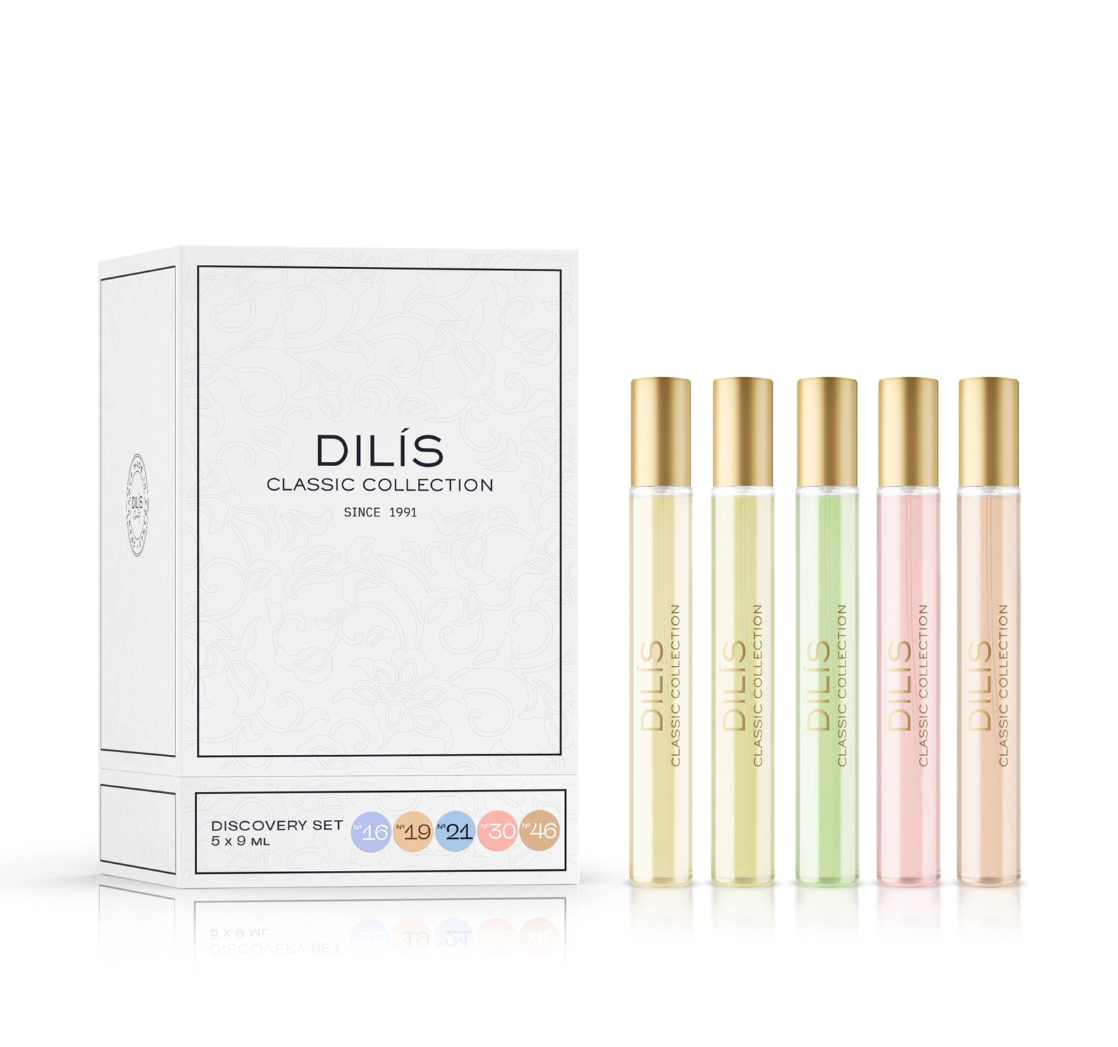 Dilis Classic Collection qadınlar üçün ətir dəsti (ətir suyu 5x9 ml)