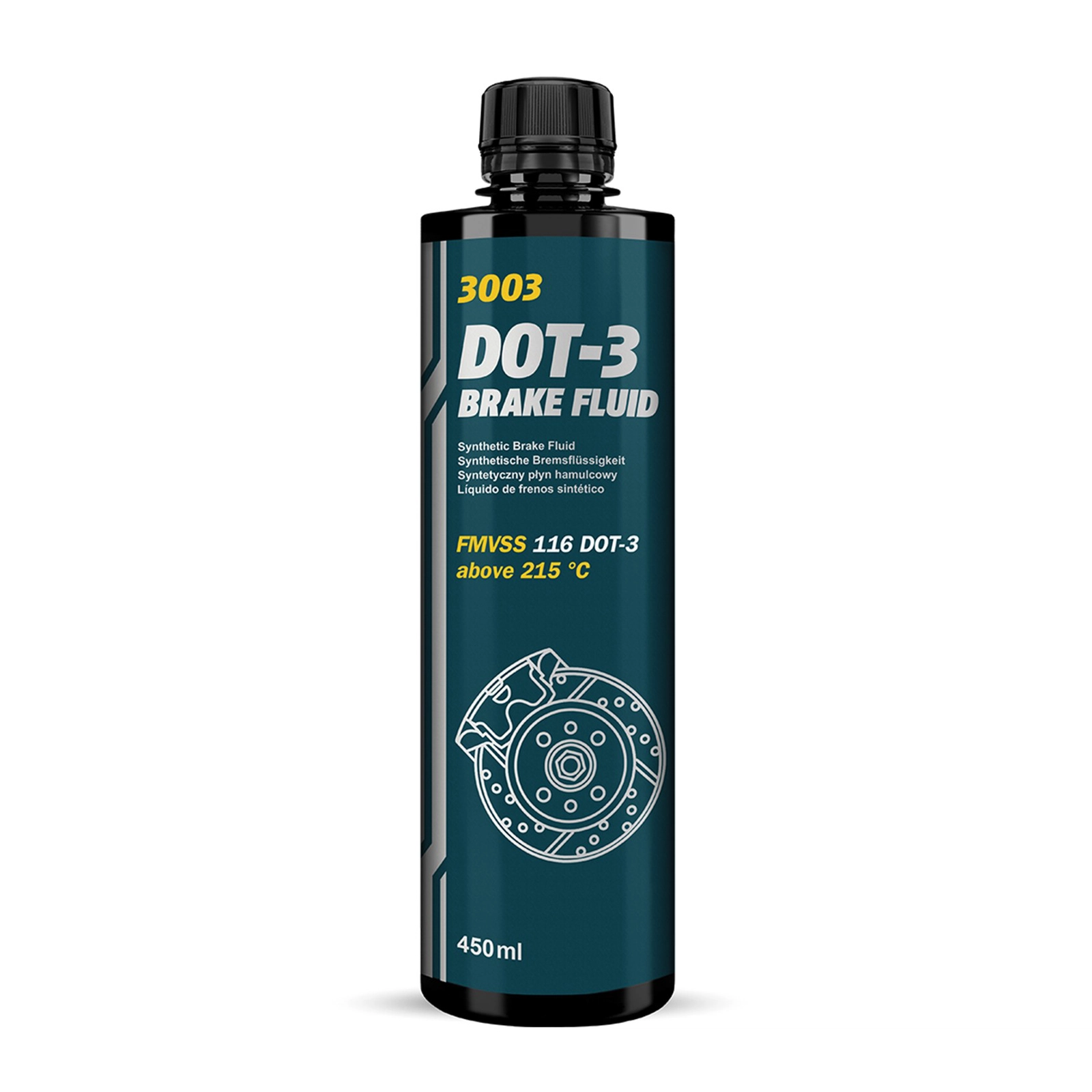 Əyləc mayesi Mannol DOT 3, 450 ml