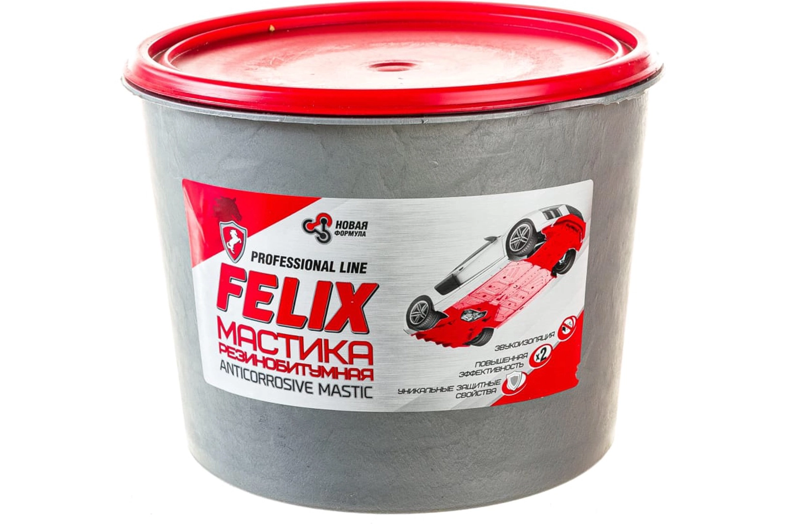 Korroziyaya qarşı mastika Felix, 2 kq, qara