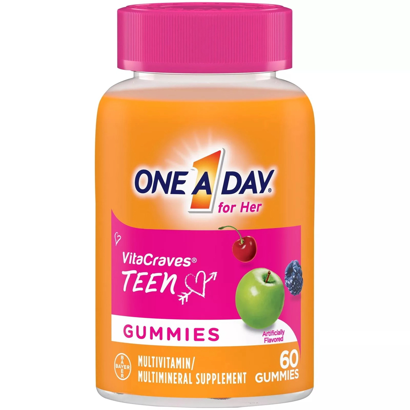 Vitaminli-minerallı kompleks One A Day VitaCraves Teen for Her, 60 konfet