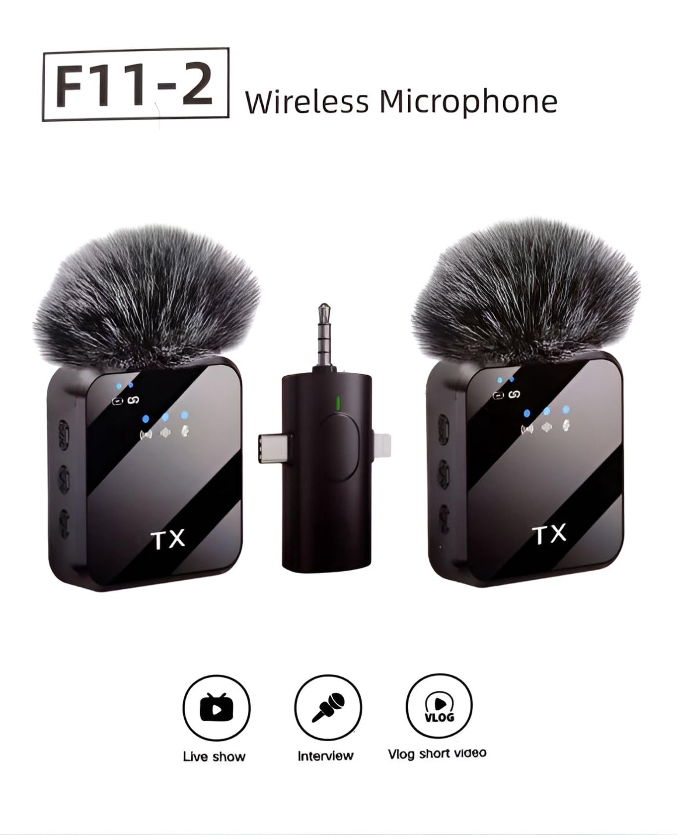 Simsiz yaxa mikrofonu BKN F11-2