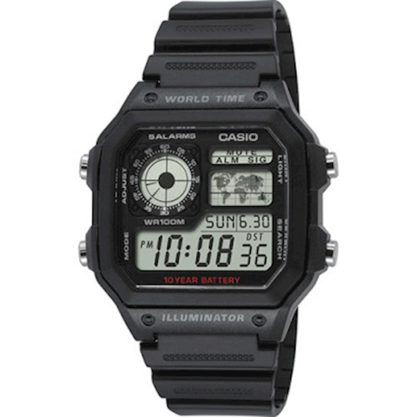 Qol saatı Casio Digital AE-1200WH-1AVDF