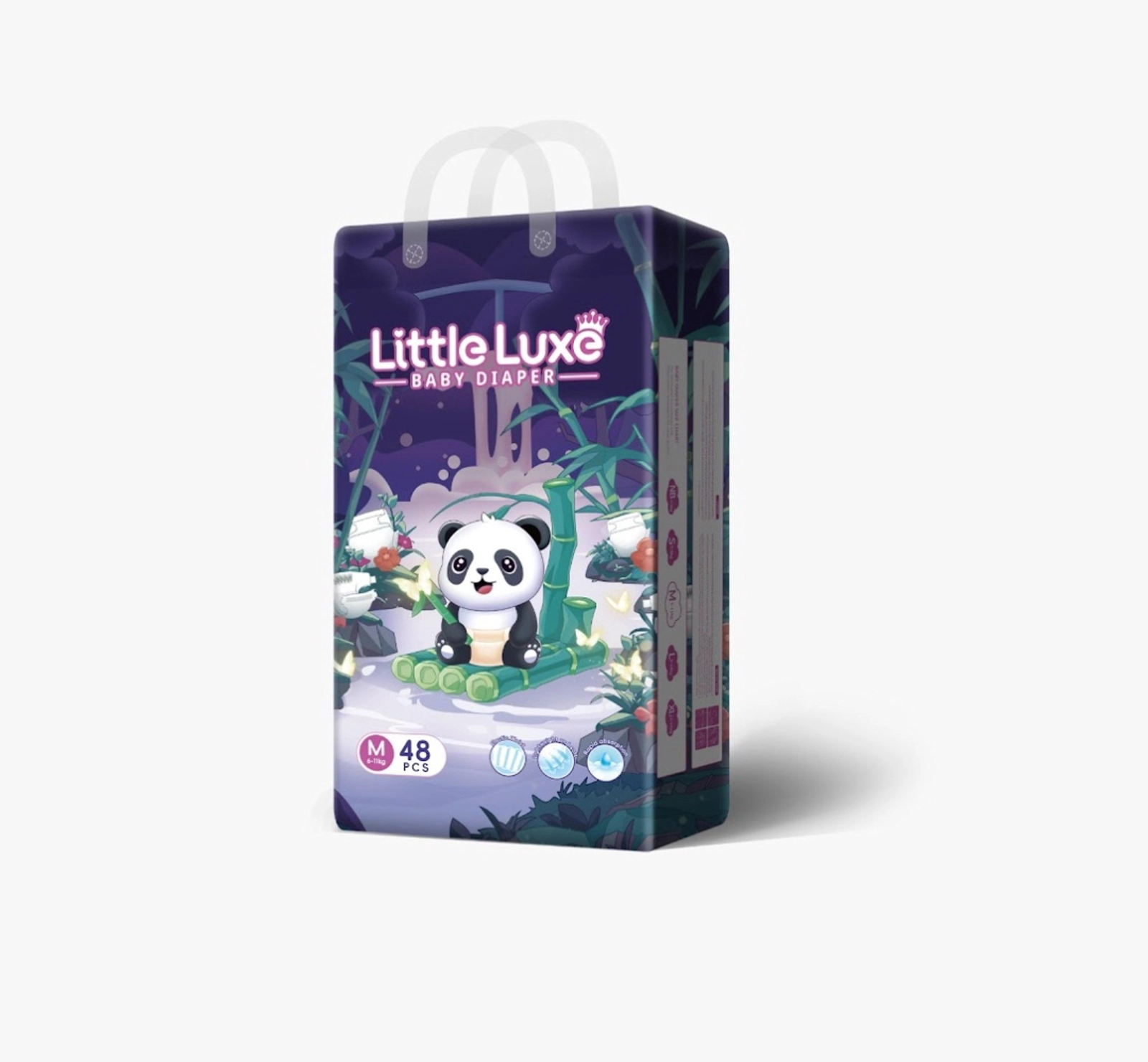 Uşaq bezləri Little Luxe M, 6-11 kq, 48 ədəd