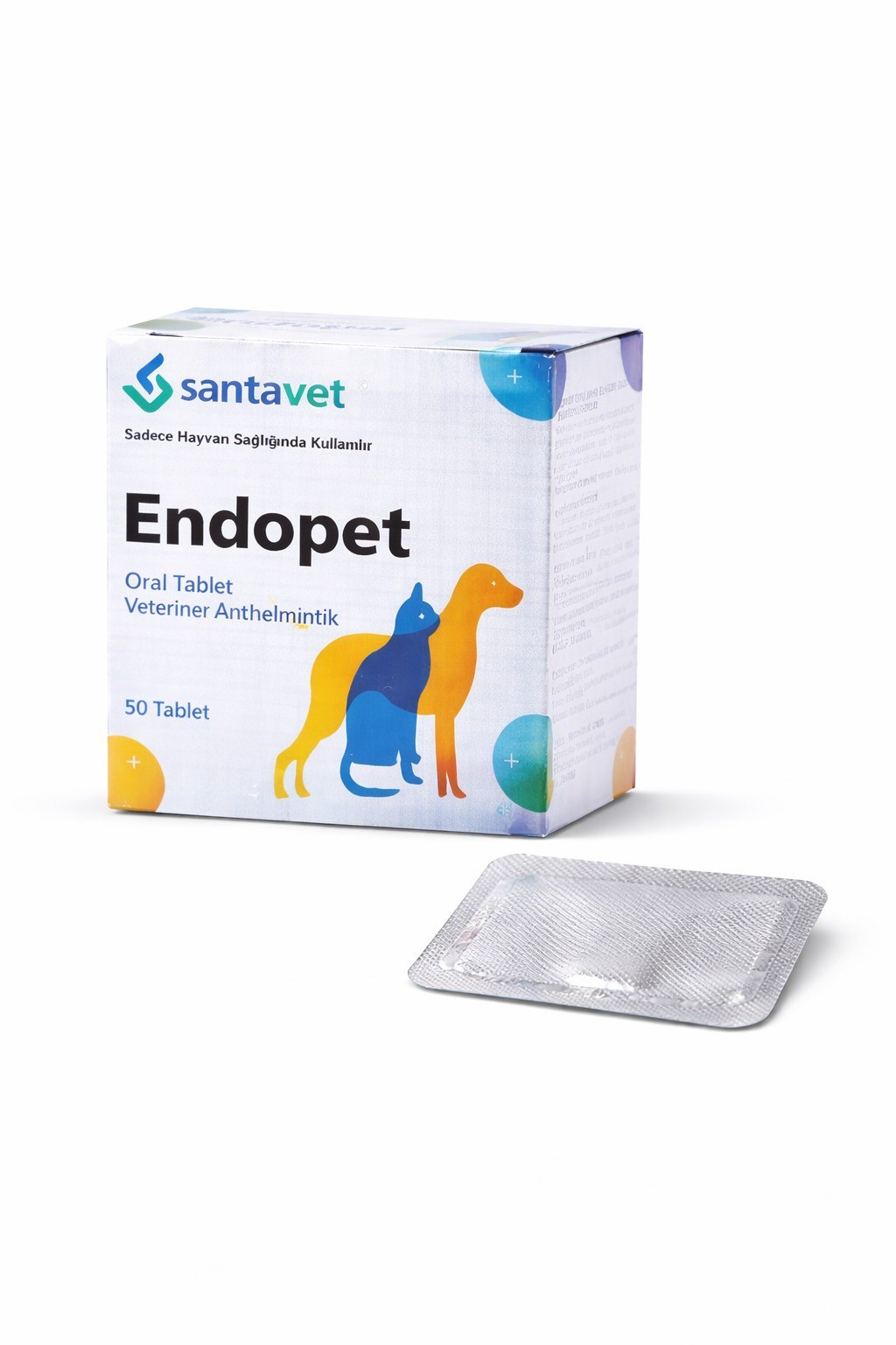 Həblər Santavet Endopet qurd əleyhinə, it və pişiklər üçün, 1 əd