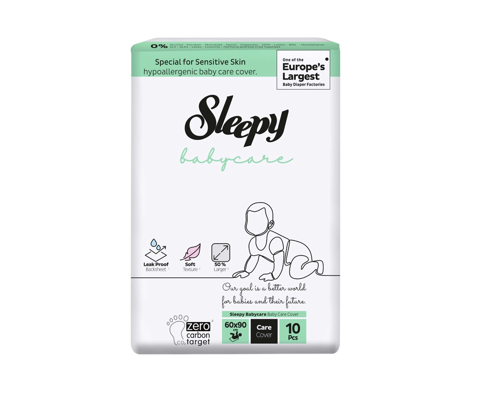 Birdəfəlik bələklər Sleepy Babycare 60x90 sm 10 əd